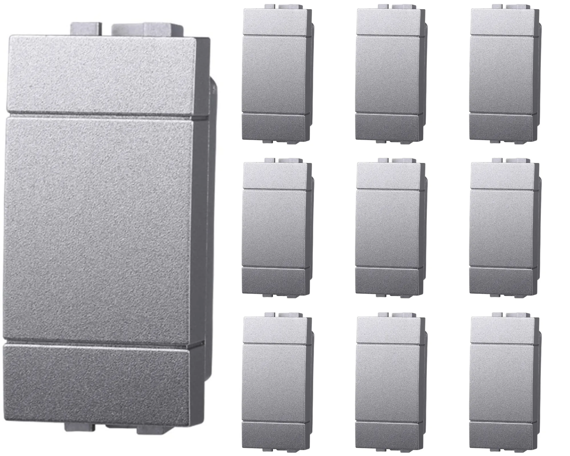 ZOREI Copriforo Falso Polo Compatibile con Bticino Living Light, Grigio, 10 Pezzi - immagine 1