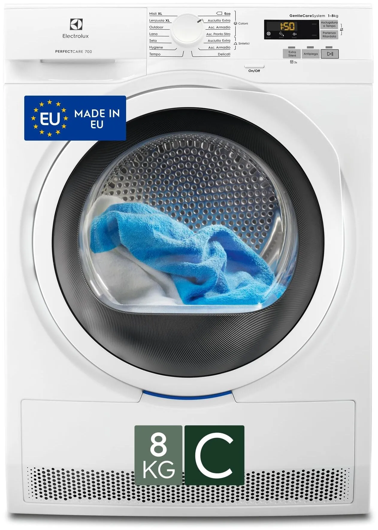 Electrolux EW7H583W Asciugatrice Pompa di Calore 8 kg 3DSense Serie 700 - immagine 1
