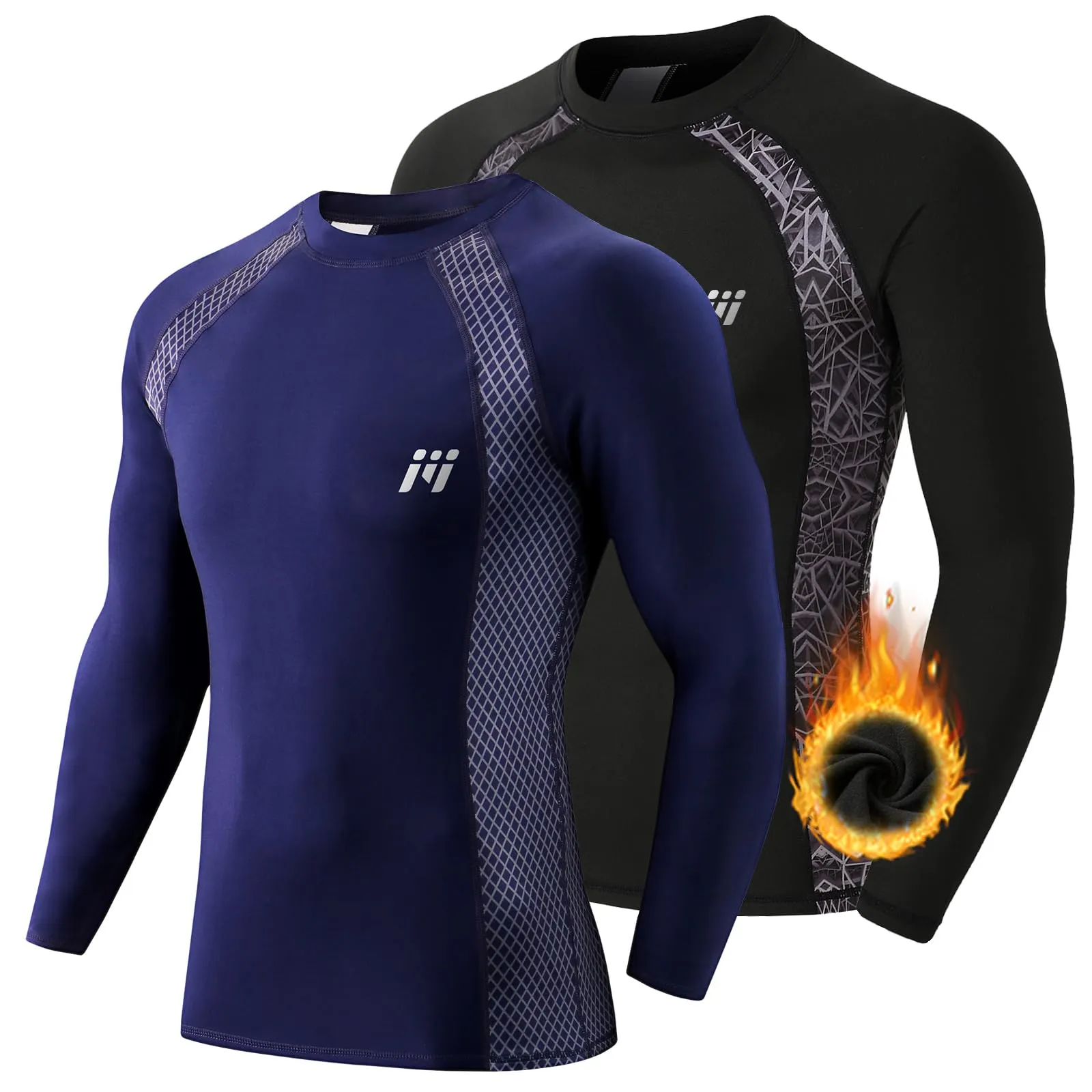 MEETWEE Maglia Termica Uomo a Manica Lunga Compression Baselayer Sport - immagine 1