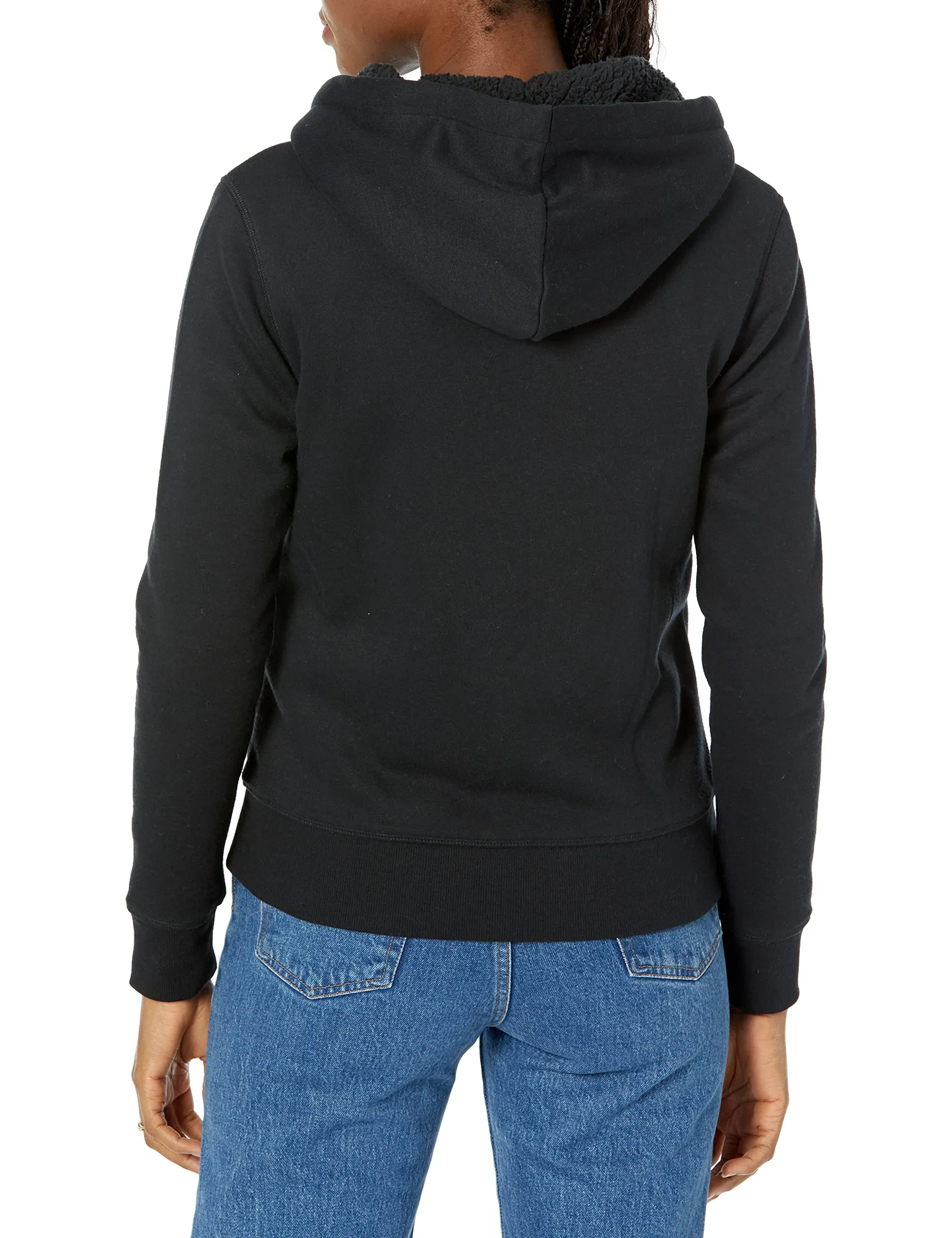 Amazon Essentials Disney Marvel Avengers Logo Felpa con Cappuccio con Cerniera Intera Foderata in Pile Donna, XS - immagine 2