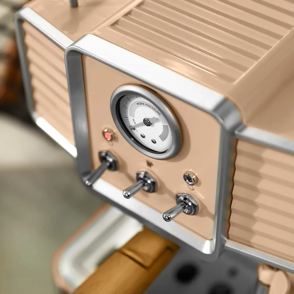 Cecotec Power Espresso 20 Tradizionale Macchina da Caffè Espresso e Cappuccino, 20 Bar, Thermoblock, Light Beige - immagine 6