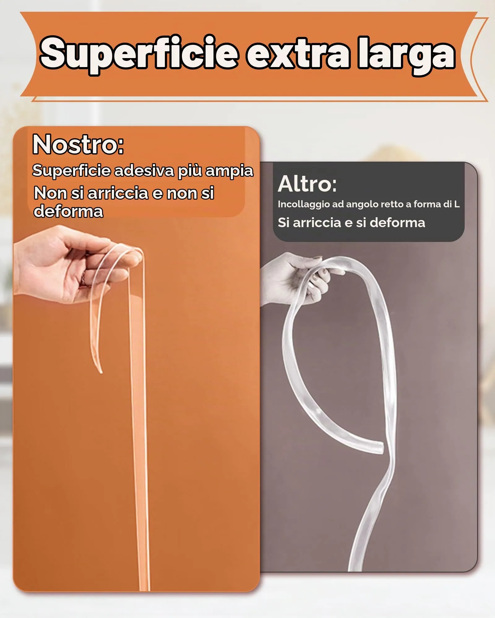 Loiion Paraspigoli per Bambini Trasparente, Nano Tape Adesivo 3cm x 10m - immagine 3