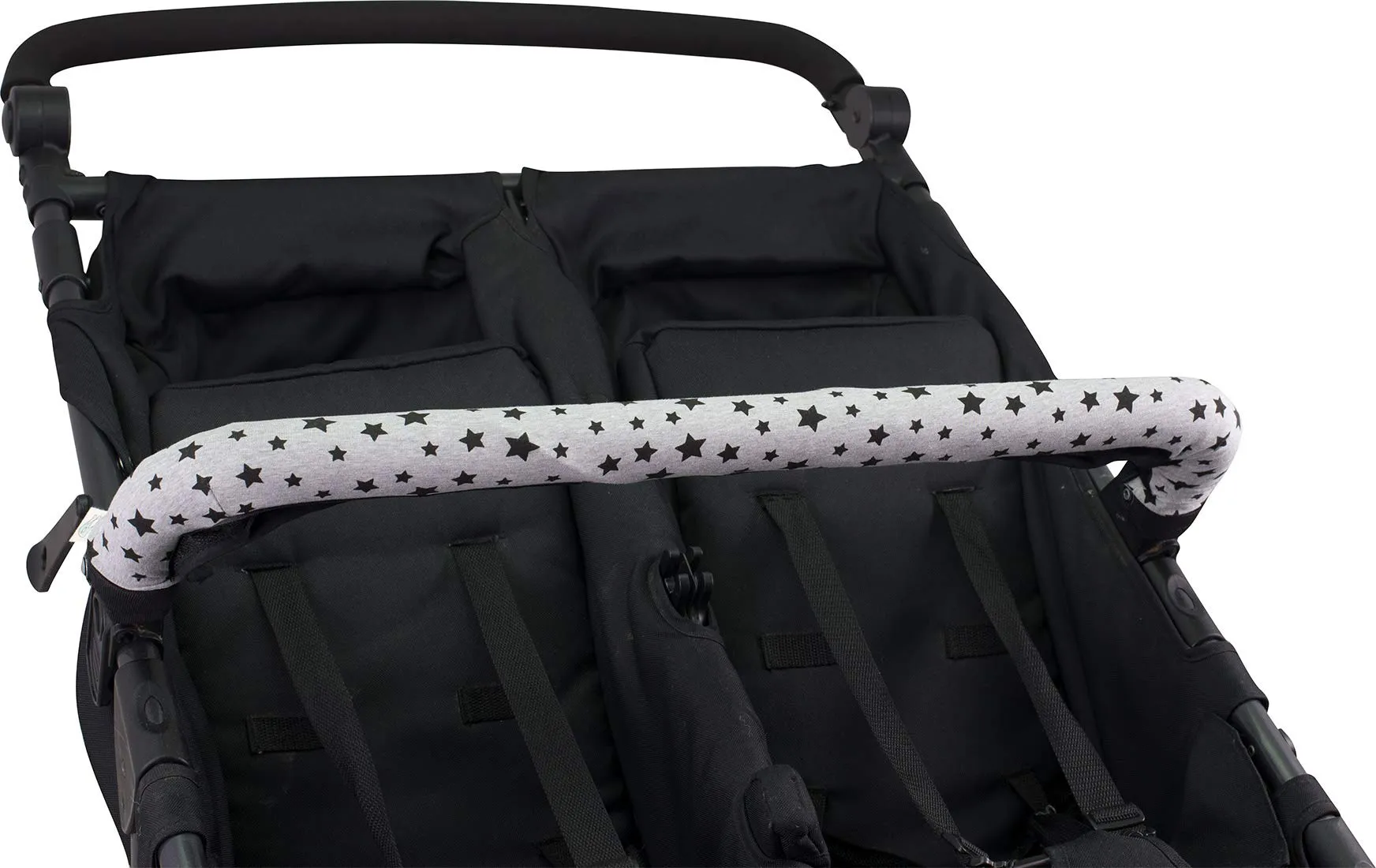 JYOKO Kids Copri maniglia ringhiera Black Star per Passeggino Gemelare - immagine 3
