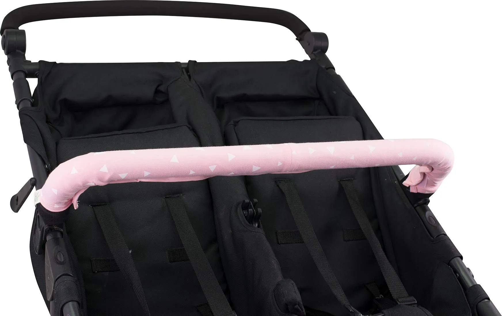JYOKO Kids Copri maniglia ringhiera per Passeggino Gemelare - Pink Sparkles - immagine 3