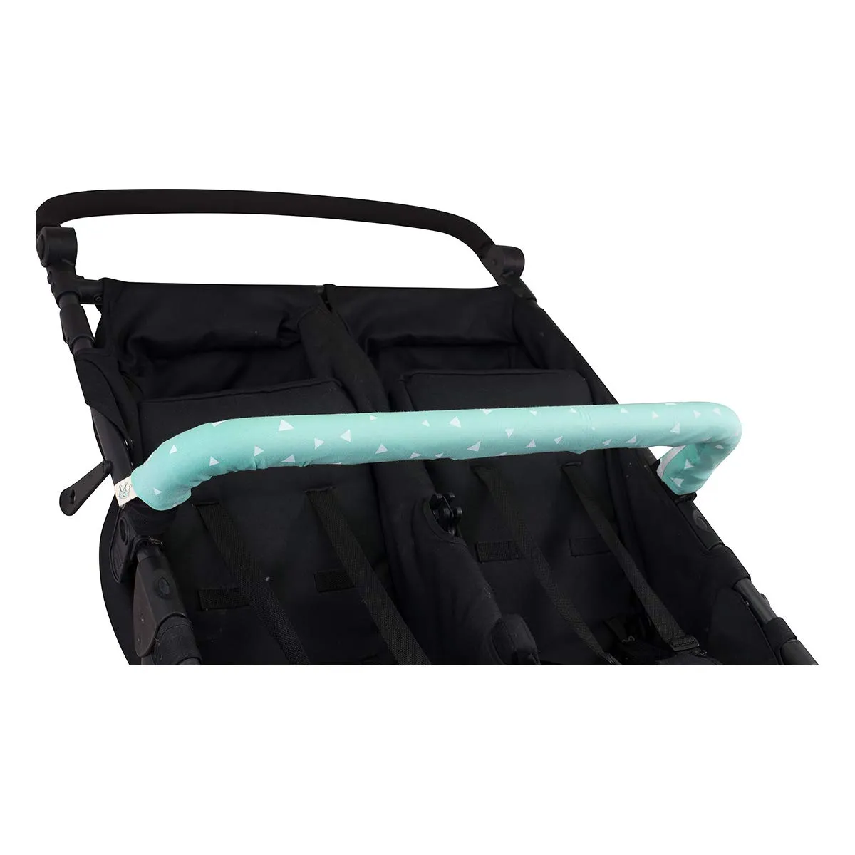 JYOKO Kids Copri maniglia ringhiera Mint Sparkles per Passeggino Gemelare - immagine 2