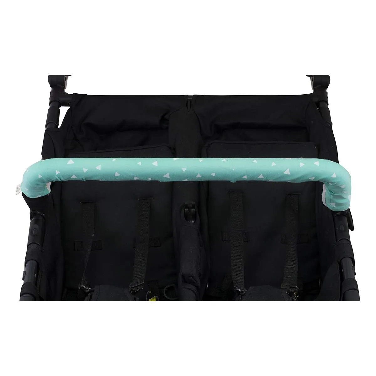 JYOKO Kids Copri maniglia ringhiera Mint Sparkles per Passeggino Gemelare - immagine 3