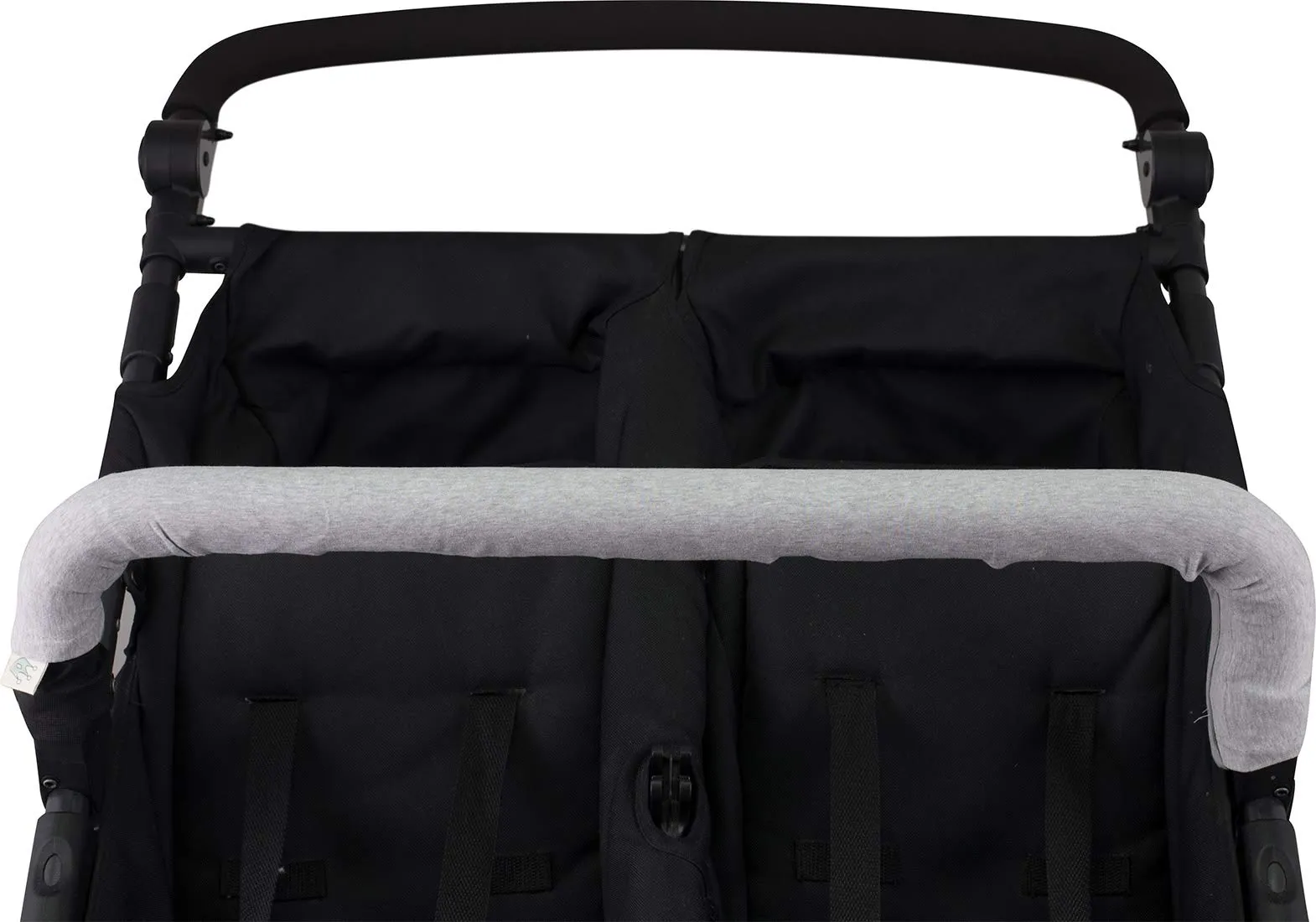 JYOKO Kids Copri maniglia ringhiera per Passeggino Gemelare - Grey Stone - immagine 2