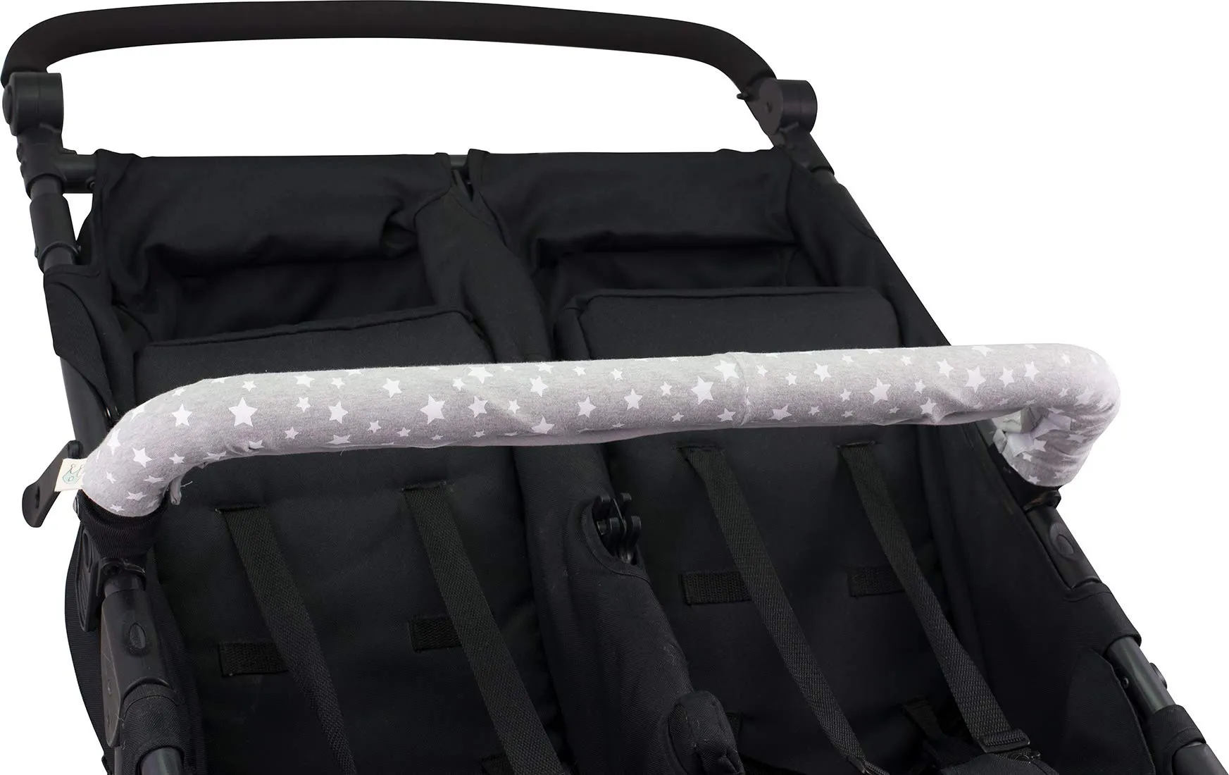 JYOKO Kids Copri Maniglia Ringhiera - White Star, Passeggino Gemelare - immagine 2