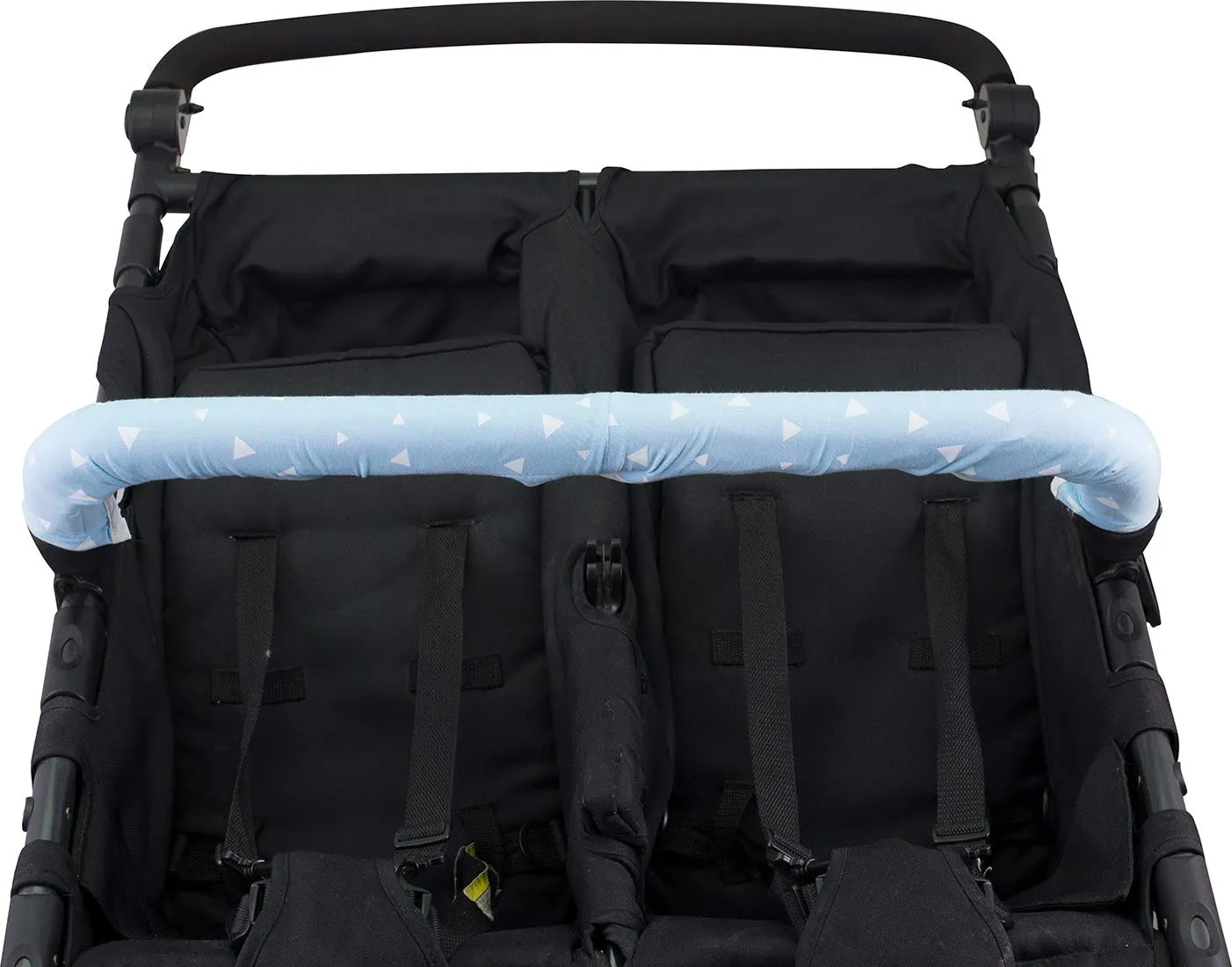 JYOKO Kids Copri maniglia ringhiera Blue Sparkles per Passeggino Gemelare - immagine 3