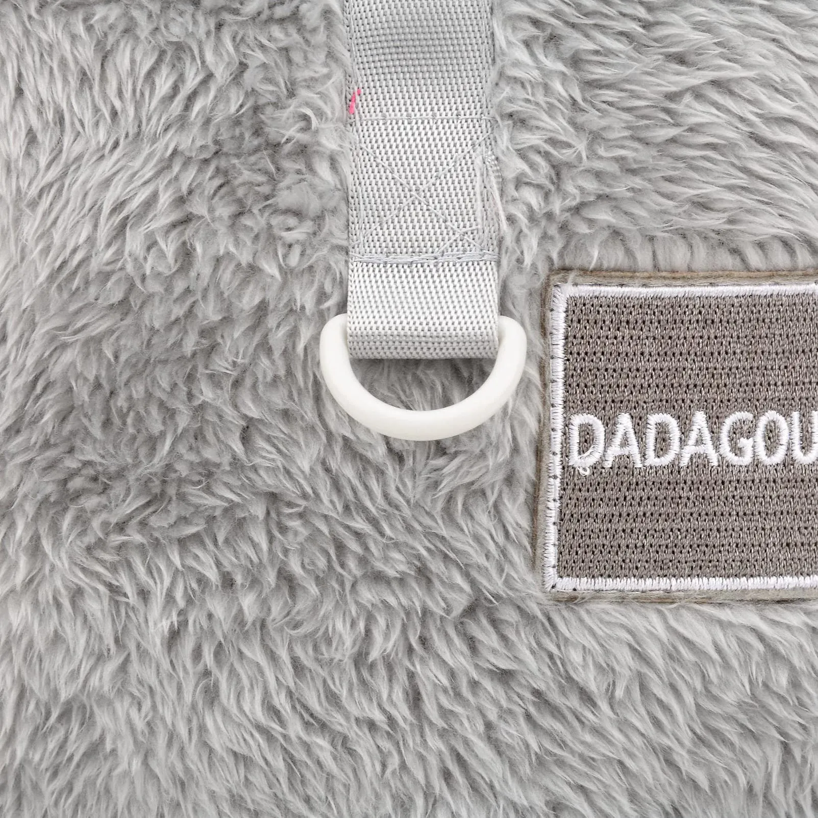 SMALLLEE_LUCKY_STORE Pet Sherpa Maglione in pile con dolcevita e anello a D per cani di piccola taglia e gatti, Grigio, XL - immagine 8
