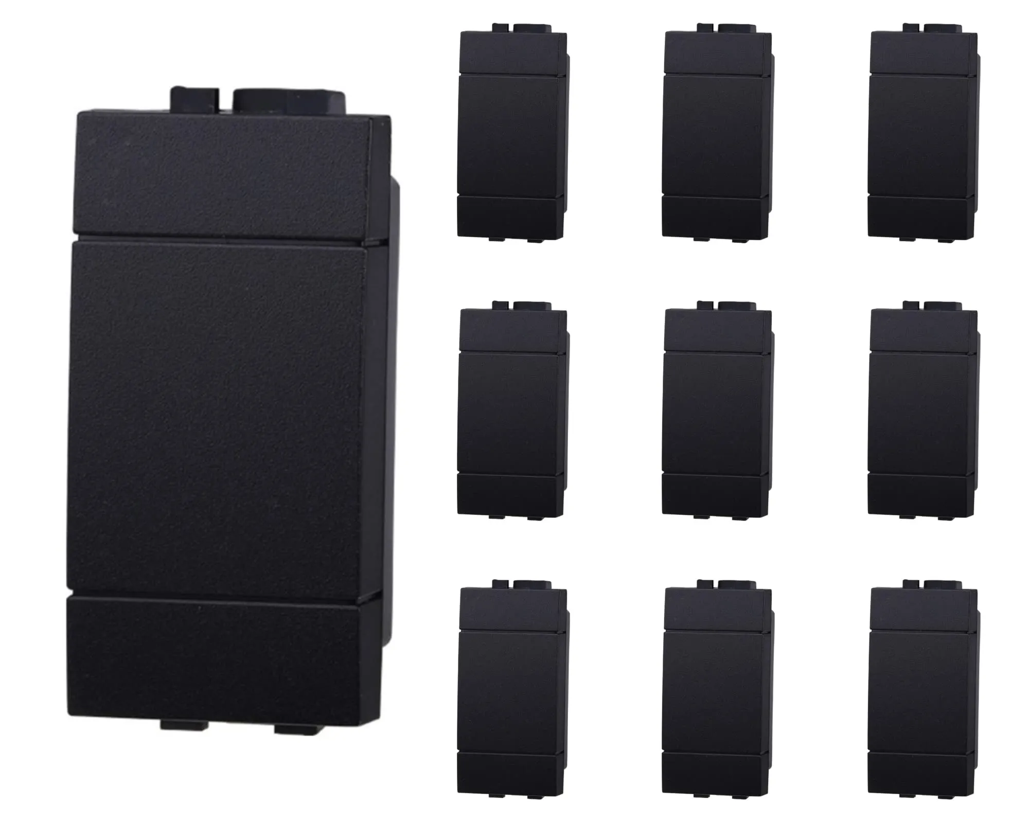 ZOREI Copriforo Falso Polo per Bticino Living Light, Nero, 10 Pezzi - immagine 1
