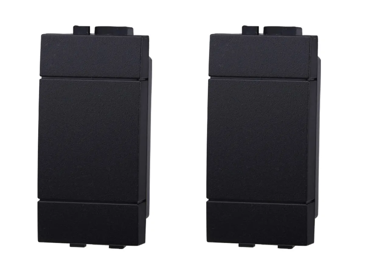 ZOREI Copriforo Falso Polo per Bticino Living Light, Nero, 10 Pezzi - immagine 2