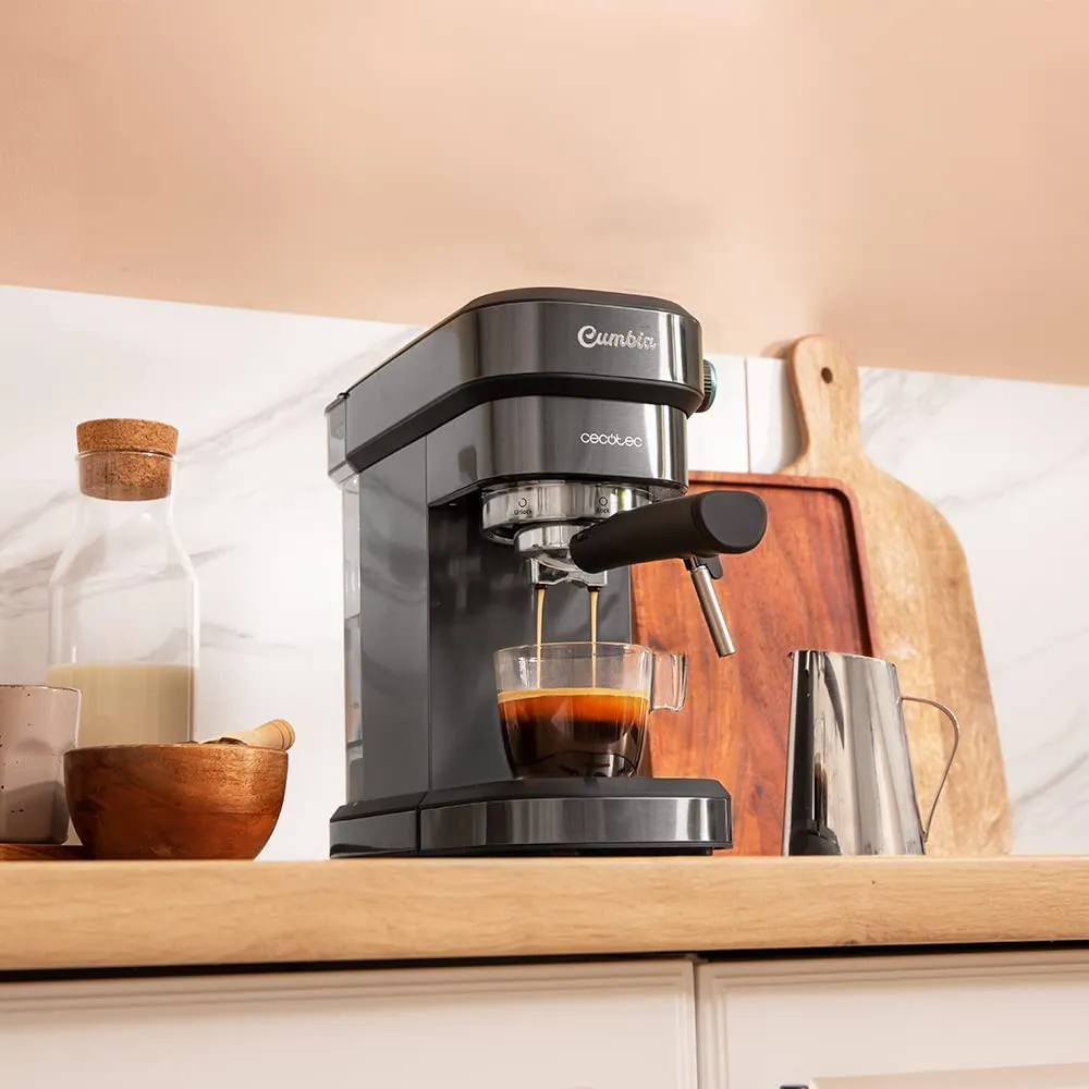 Cecotec Cafelizzia 890 Macchina da Caffè Espresso Grey, 1350 W, 20 Bar, Sistema Thermoblock, Vaporizzatore Orientabile, Capacità 1,2 L - immagine 3