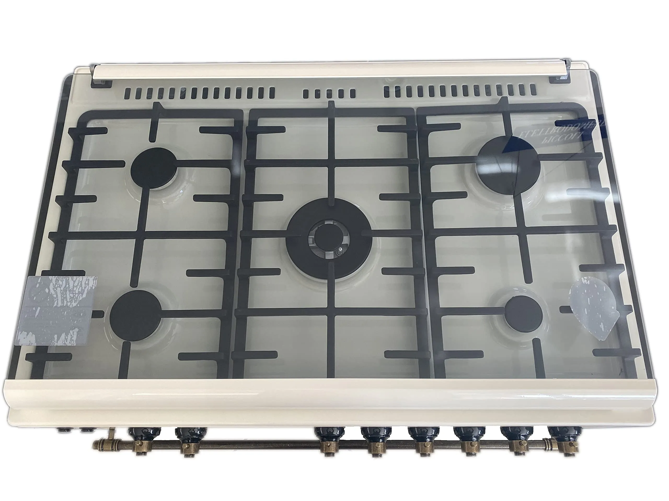 Lar.el Cucina Rustica 90x60 cm con Forno a Gas, 5 Fuochi, Griglie in Ghisa e Accensione Elettronica (Metano/GPL) - CUC.L90GR - immagine 6