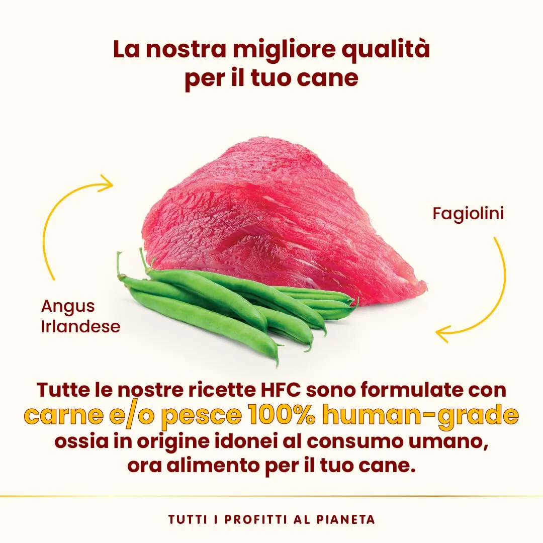 Almo Nature HFC Complete Alimento Umido per Cani Adulti - Angus Irlandese con Fagiolini, 85g, Confezione da 17 - immagine 3