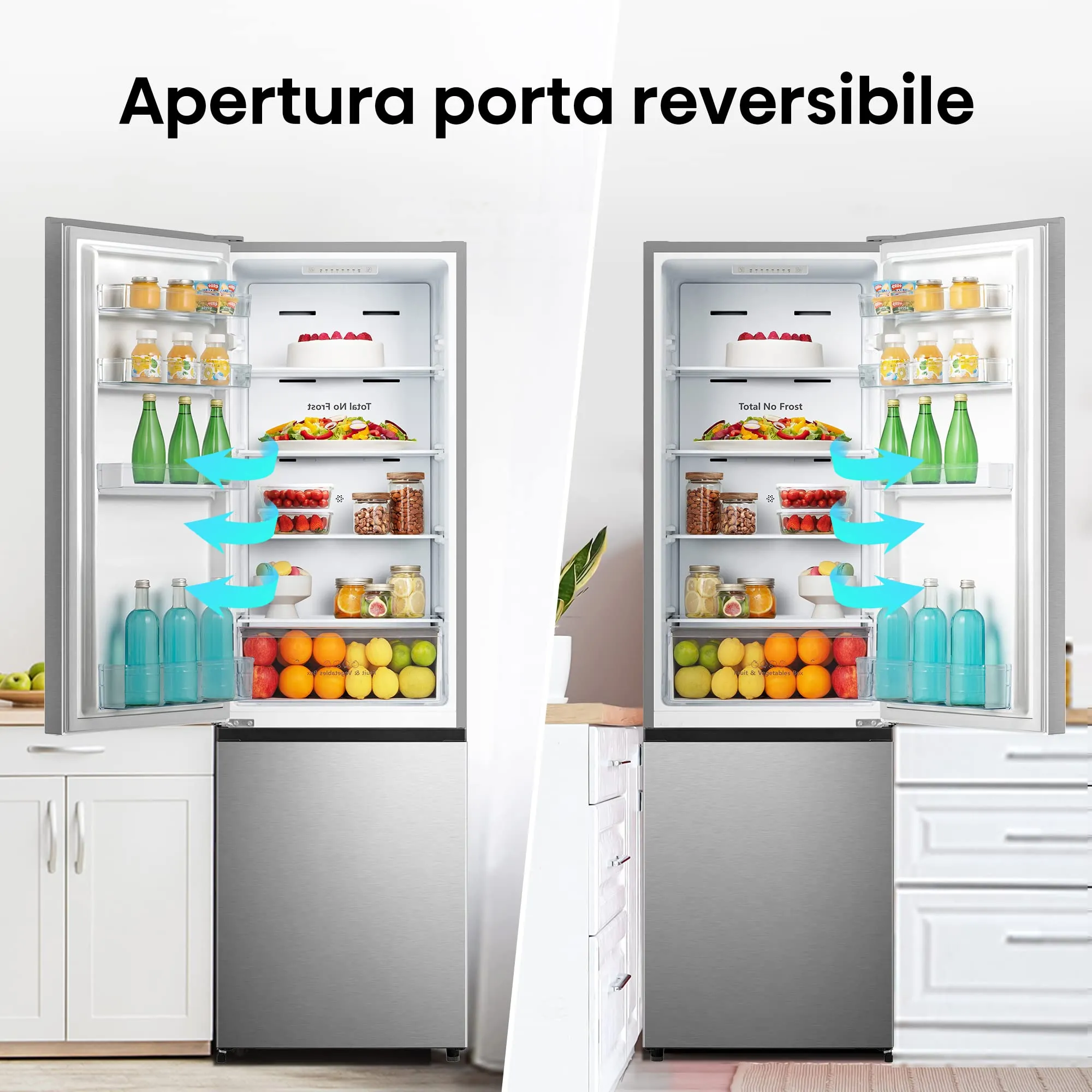 Hisense RB329N4ACE Frigorifero Combinato Total No Frost, Inox, 180 cm, 255 L - immagine 7