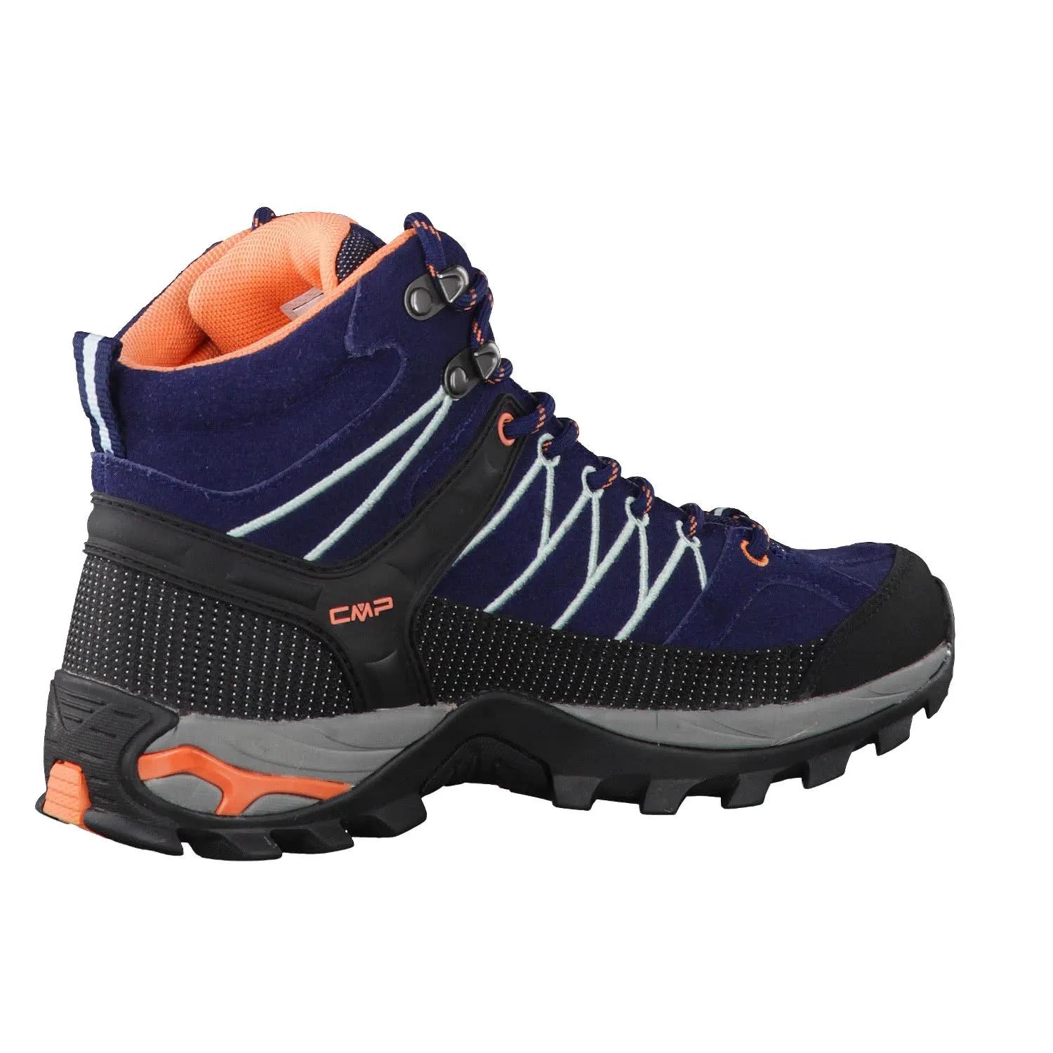 CMP Rigel Mid Women's Trekking Shoe WP, Blue Giada Peach, 41 EU - immagine 8