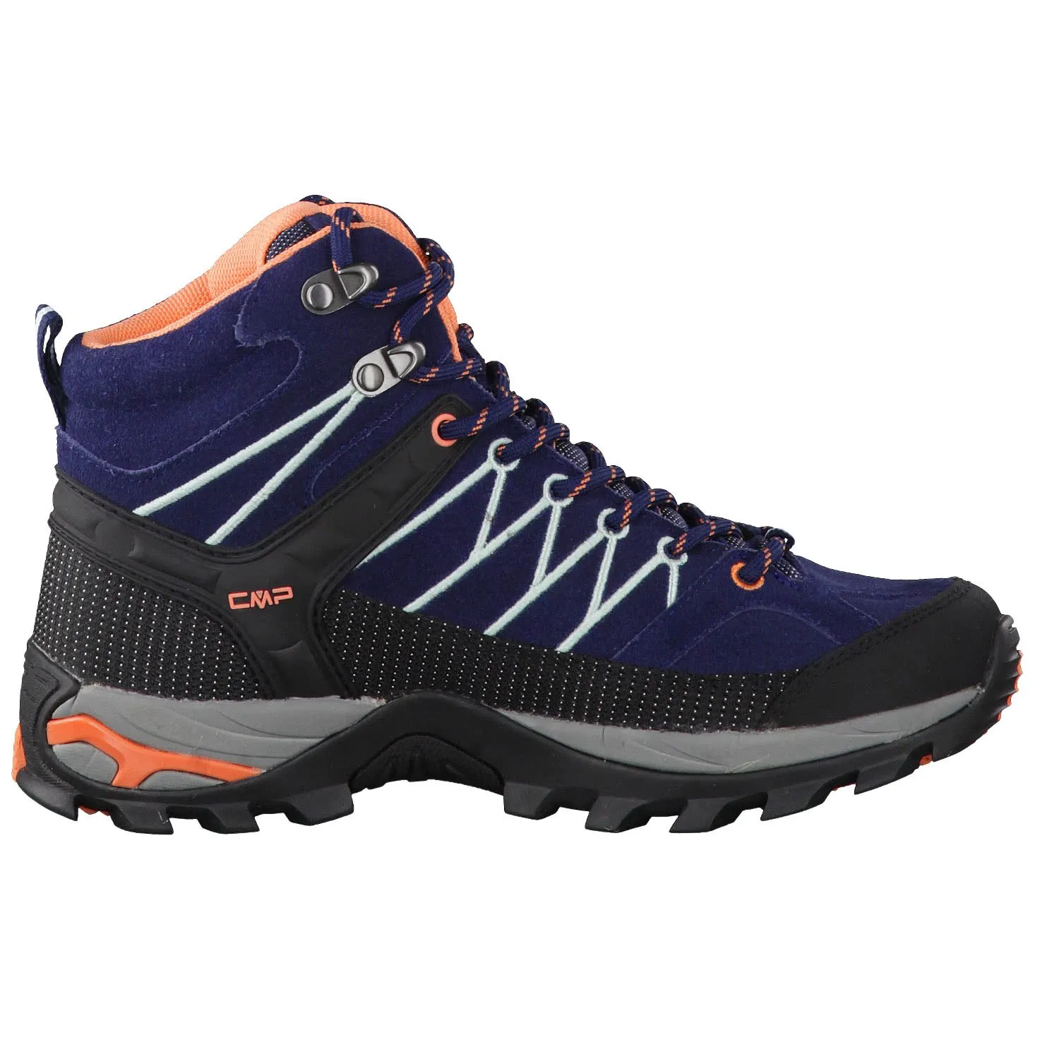 CMP Rigel Mid Women's Trekking Shoes WP, B Blue Giada Peach, 39 EU - immagine 9