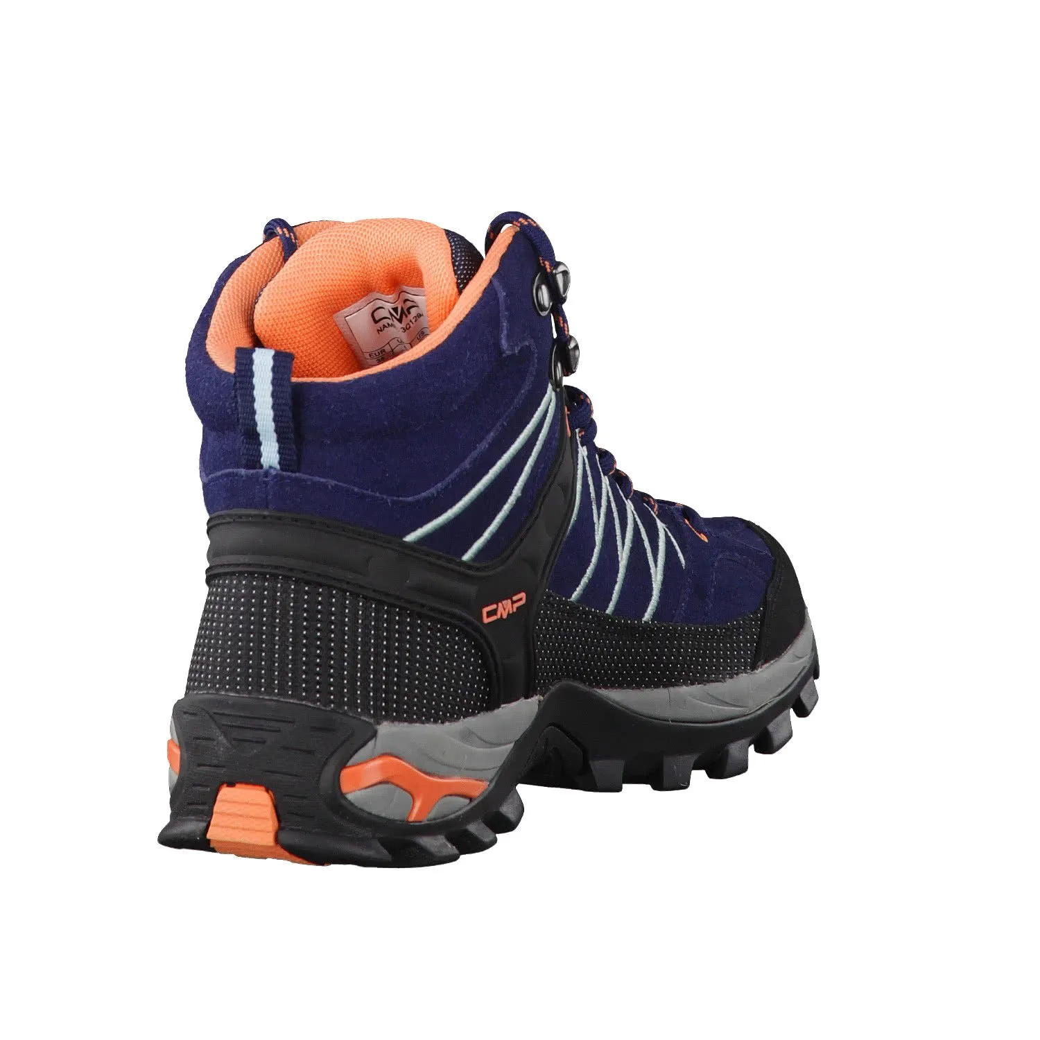 CMP Rigel Mid Women's Trekking Shoes WP, B Blue Giada Peach, 37 EU - immagine 7