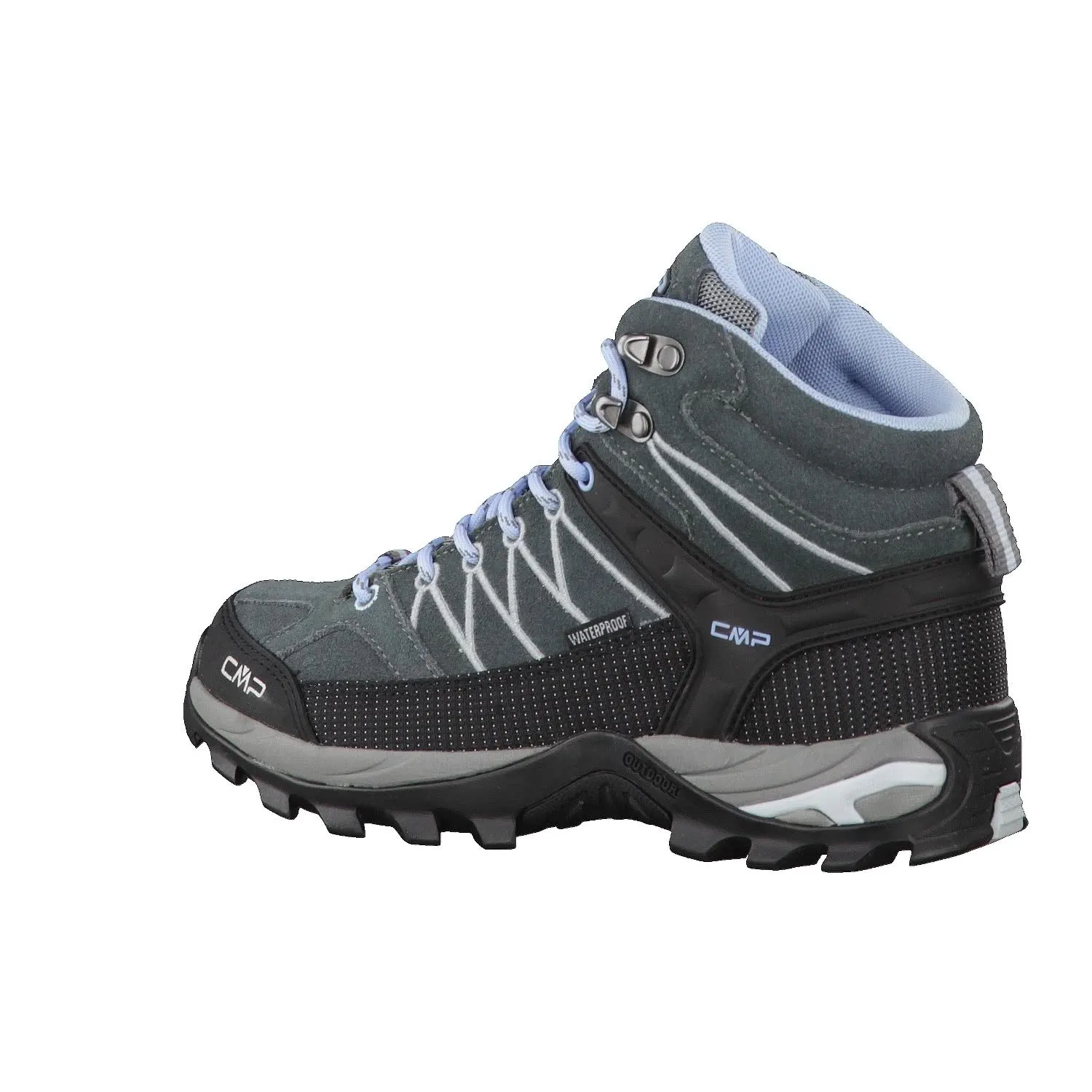 CMP Rigel Mid Women's Trekking Shoes WP, Graffite Azzurro, 37 EU - immagine 3