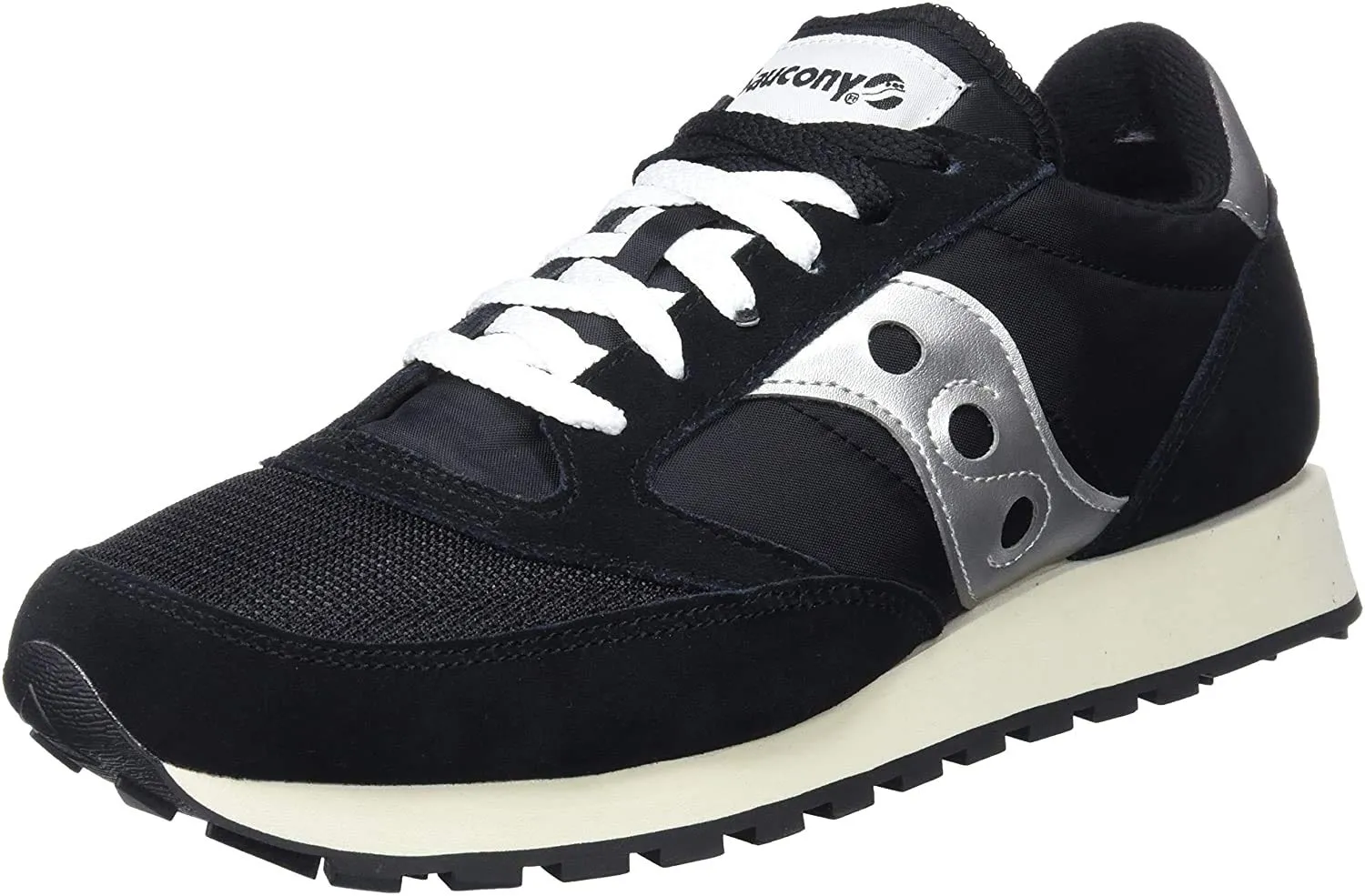 Saucony Jazz Original Vintage Sneaker Uomo - Black Silver White - 42 EU - immagine 4