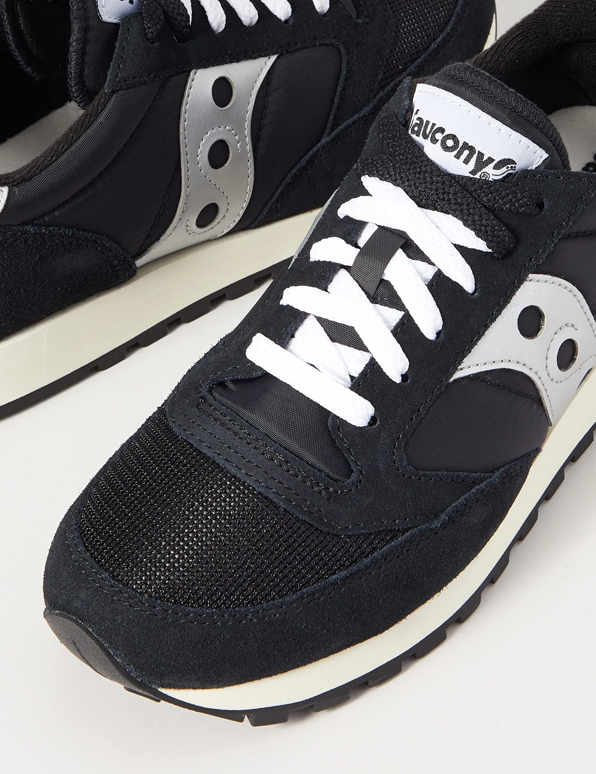 Saucony Jazz Original Vintage Sneaker Uomo, Black Silver White, 46.5 EU - immagine 2