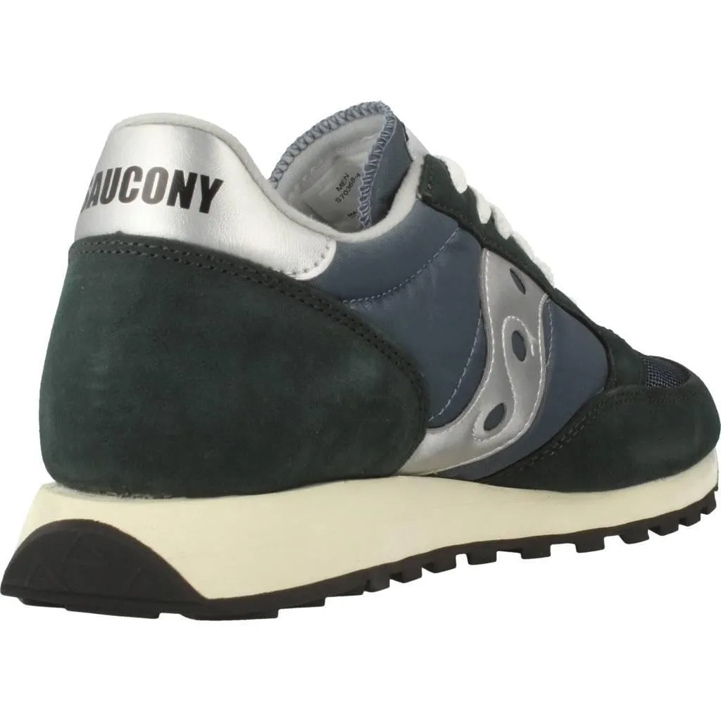 Saucony Jazz Original Vintage Sneaker Uomo, Blue Navy Silver, 46.5 EU - immagine 3