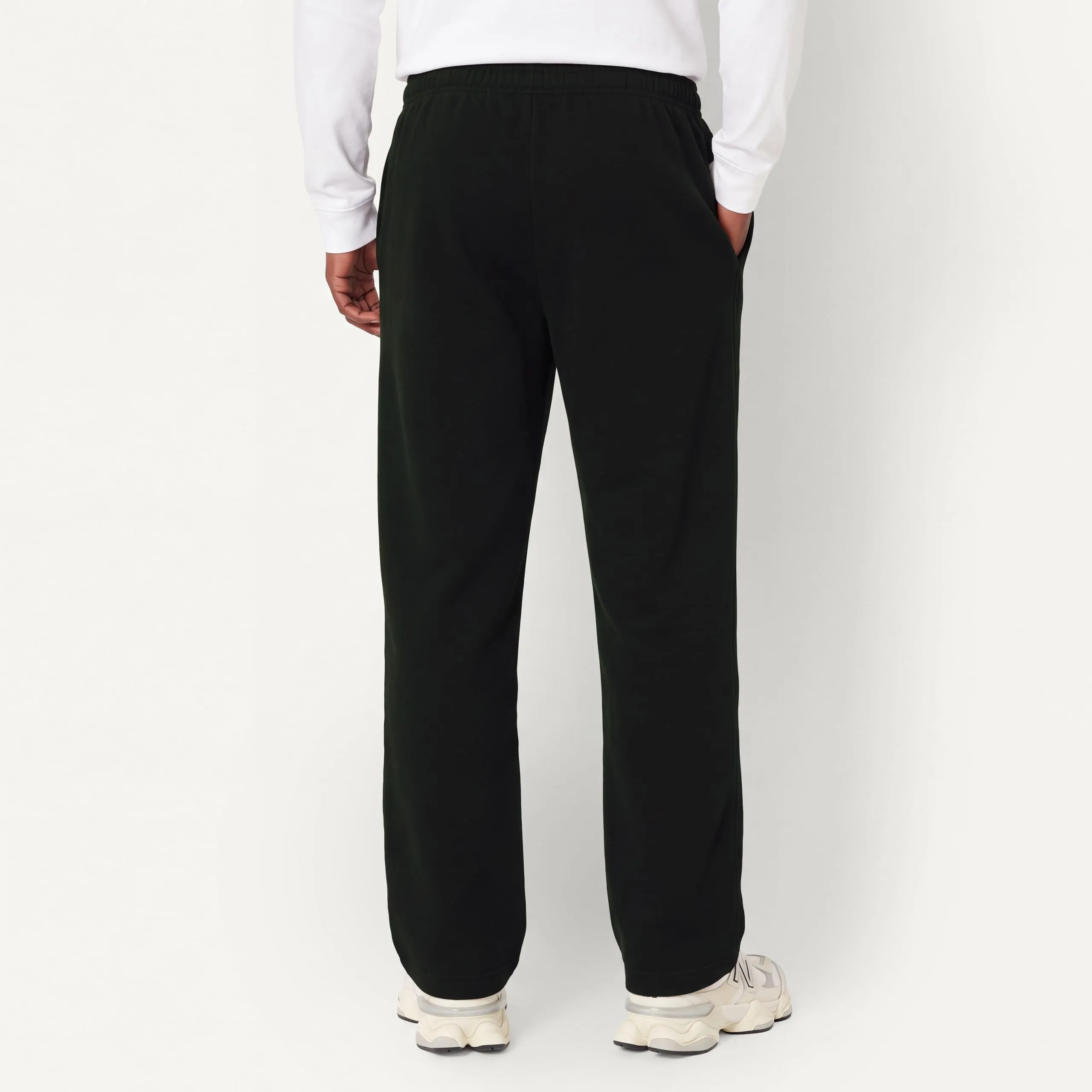 Amazon Essentials Pantaloni Sportivi in Pile con Fondo Aperto Uomo, Nero, L - immagine 4