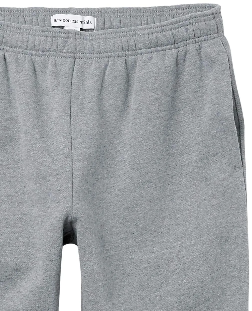 Amazon Essentials Pantaloni Sportivi in Pile con Fondo Aperto Uomo, Grigio Medio Puntinato, XXL - immagine 9