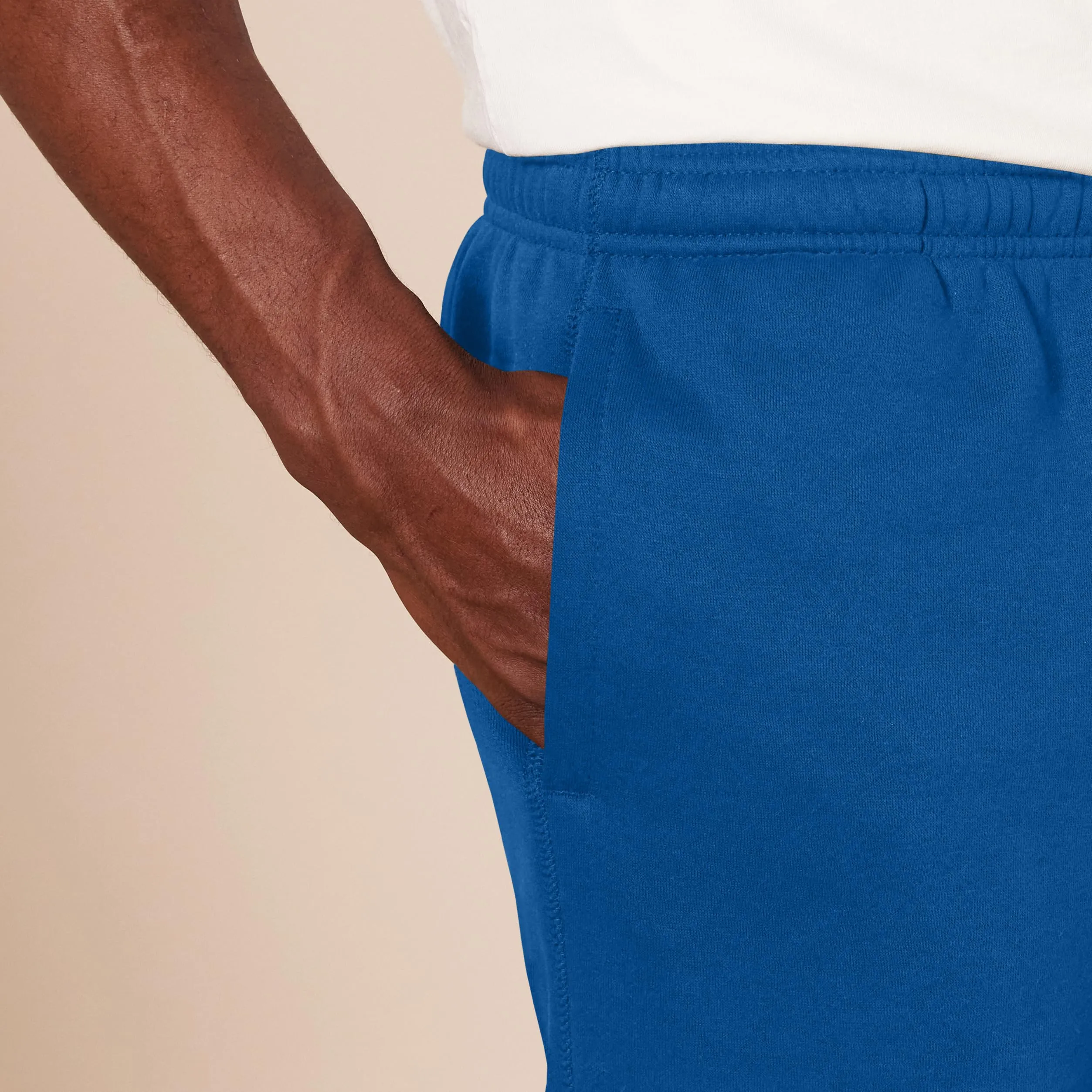 Amazon Essentials Pantaloni Sportivi in Pile con Fondo Aperto Uomo, Blu, S - immagine 4