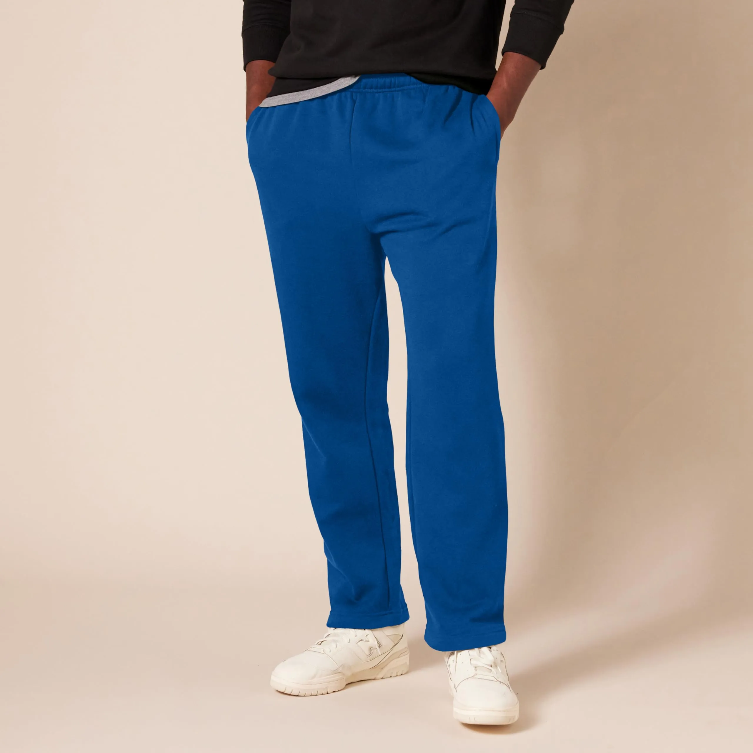 Amazon Essentials Pantaloni Sportivi in Pile Fondo Aperto Uomo, Blu, XL - immagine 6