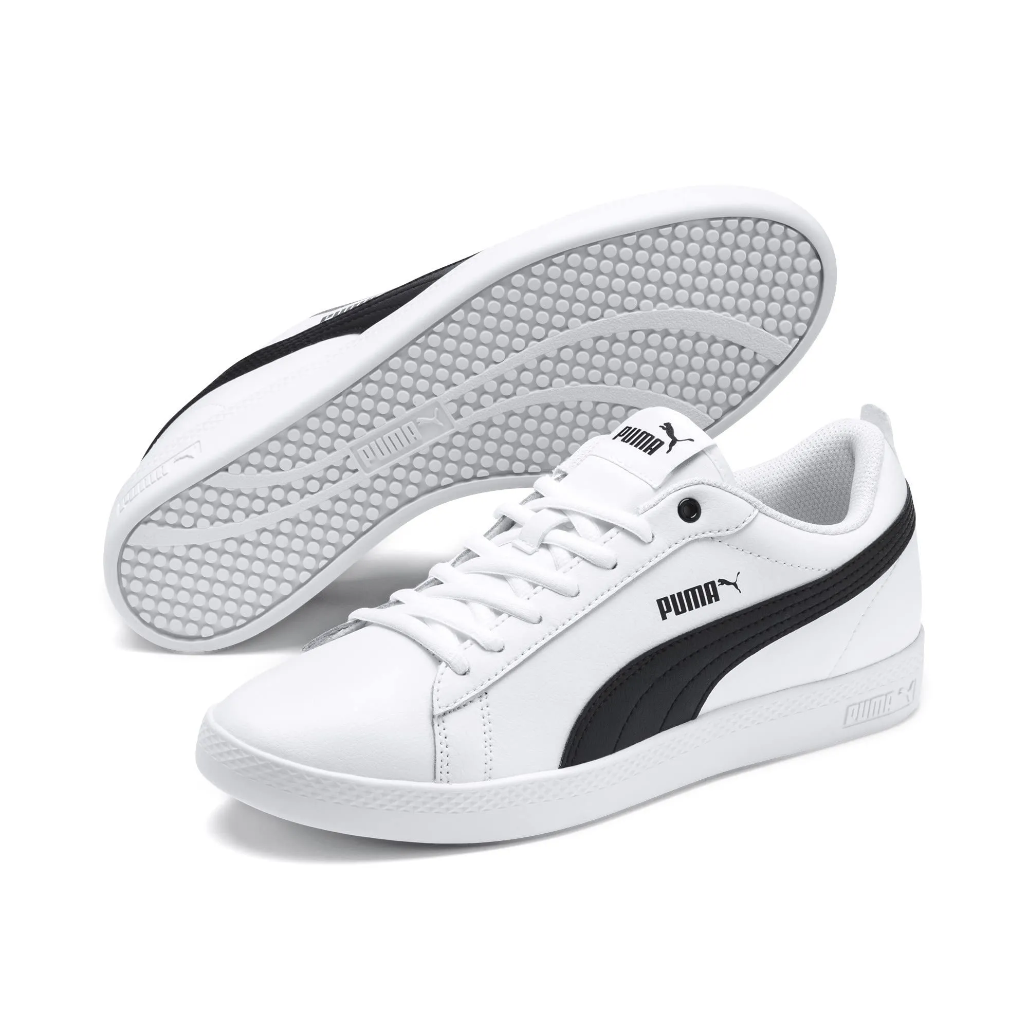 Puma Smash Wns V2 L Sneakers Donna, Bianco White Black, 40.5 EU - immagine 2