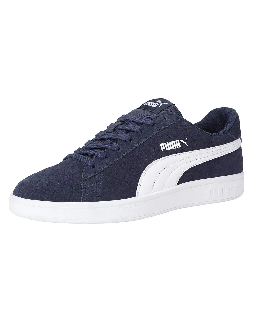 PUMA Smash V2 Sneakers Unisex, Blu Peacoat Puma White, 42.5 EU - immagine 1
