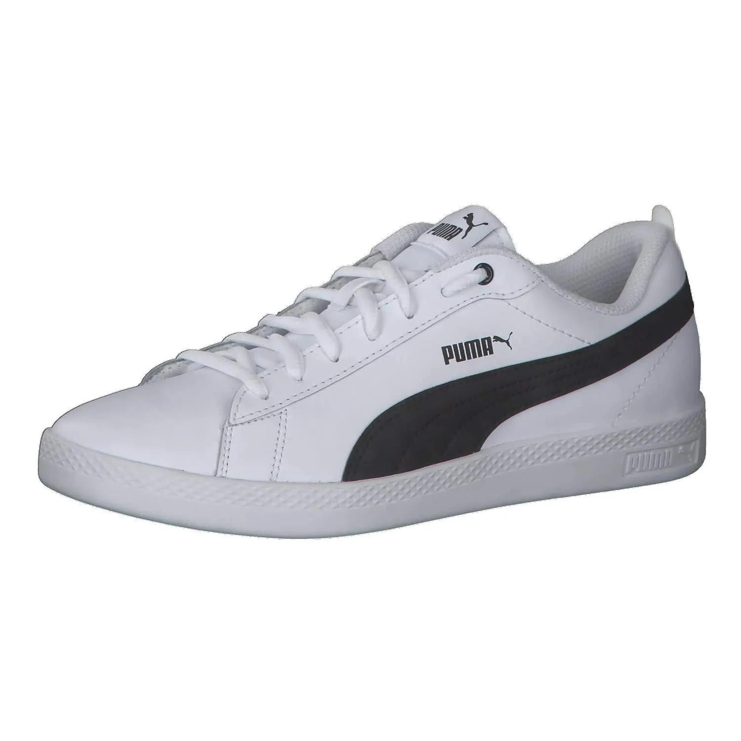 Puma Smash Wns V2 L Women's Sneakers, White Black, 37.5 EU - immagine 1