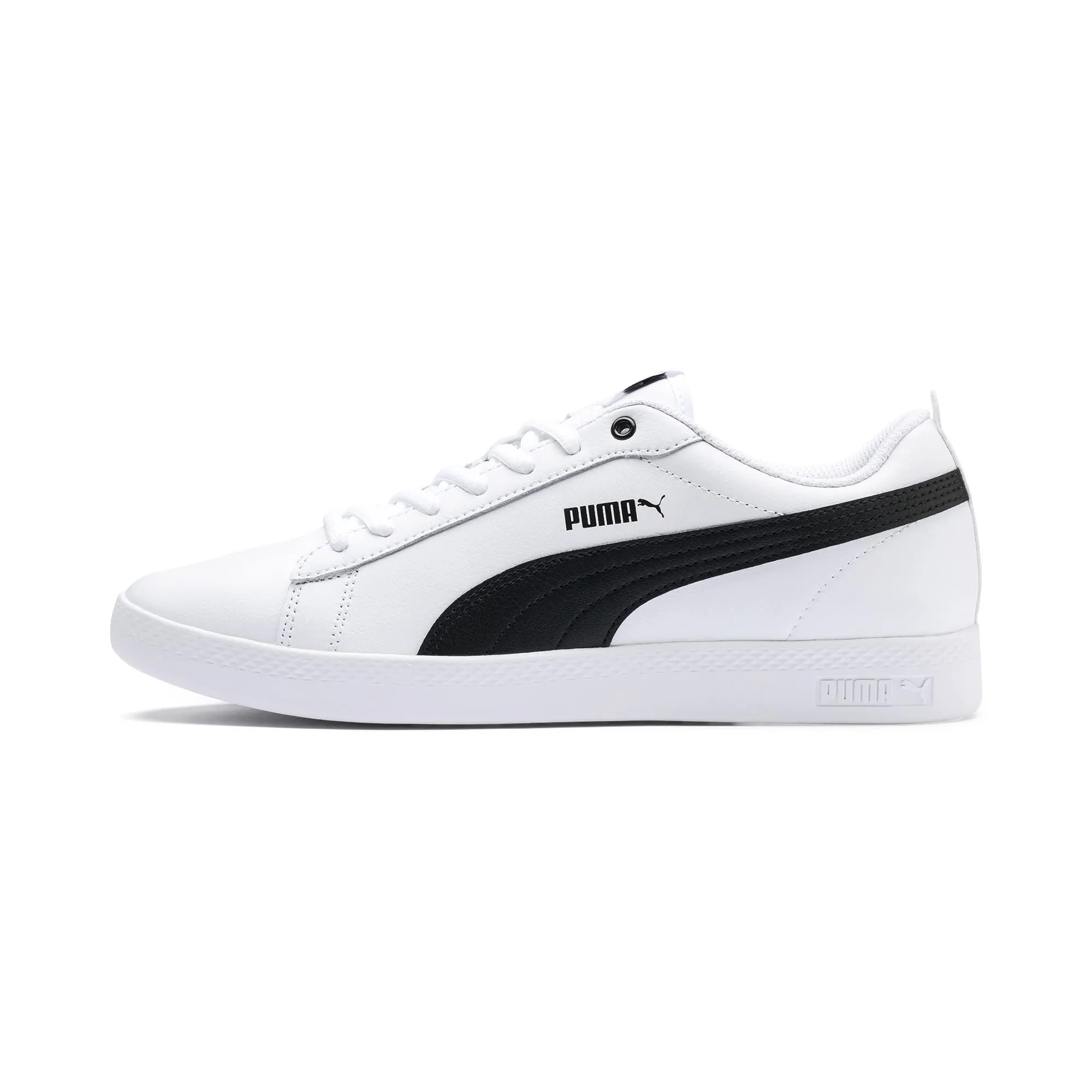 Puma Smash Wns v2 L Low-Top Trainer, Puma Bianco-Puma Nero, 41 EU - immagine 1