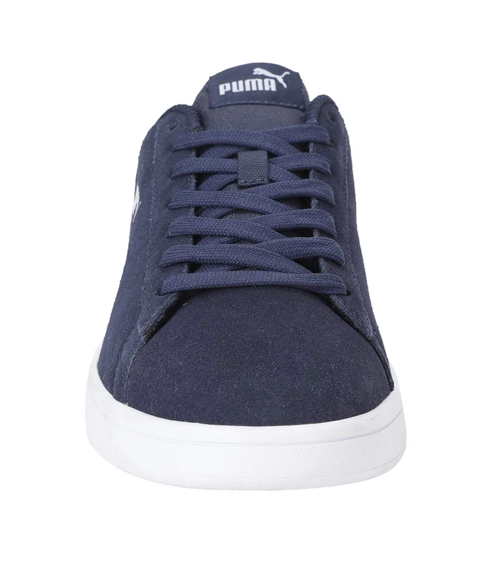 PUMA Smash V2 Scarpe Unisex Blu Peacoat Puma White 44.5 EU - immagine 8