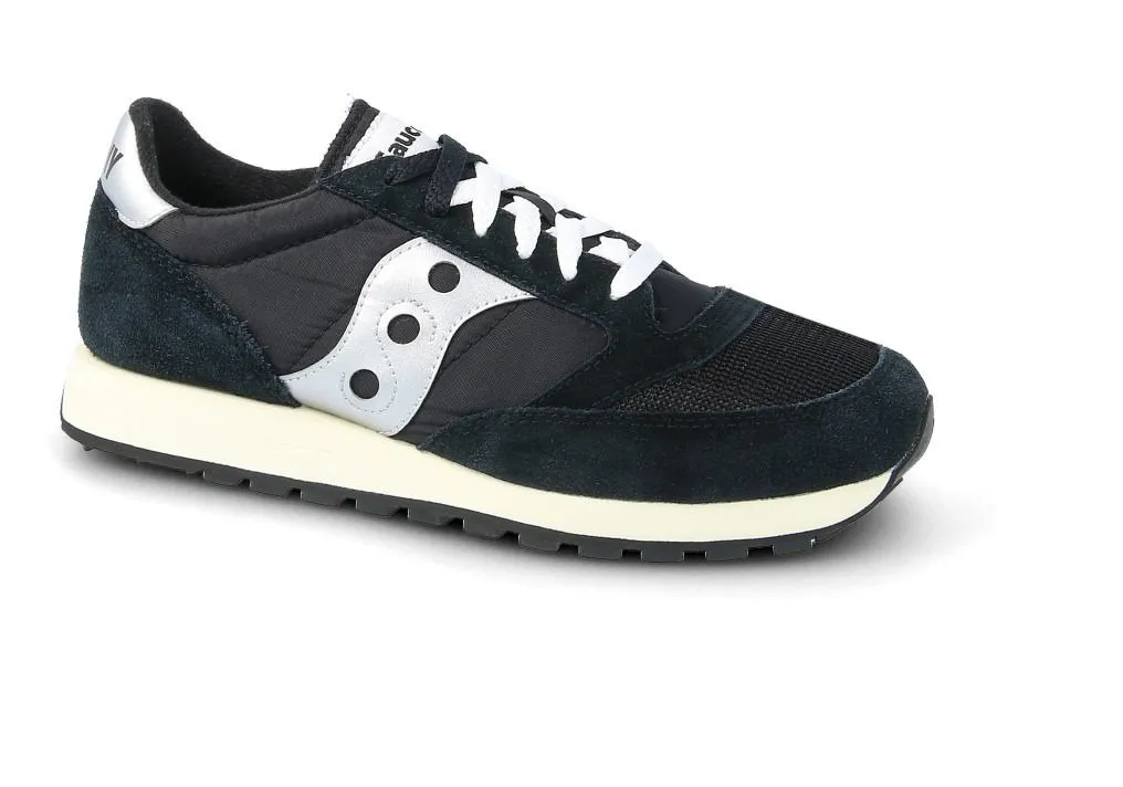 Saucony Jazz Original Vintage Sneaker Uomo, Black Silver White, 40 EU - immagine 2