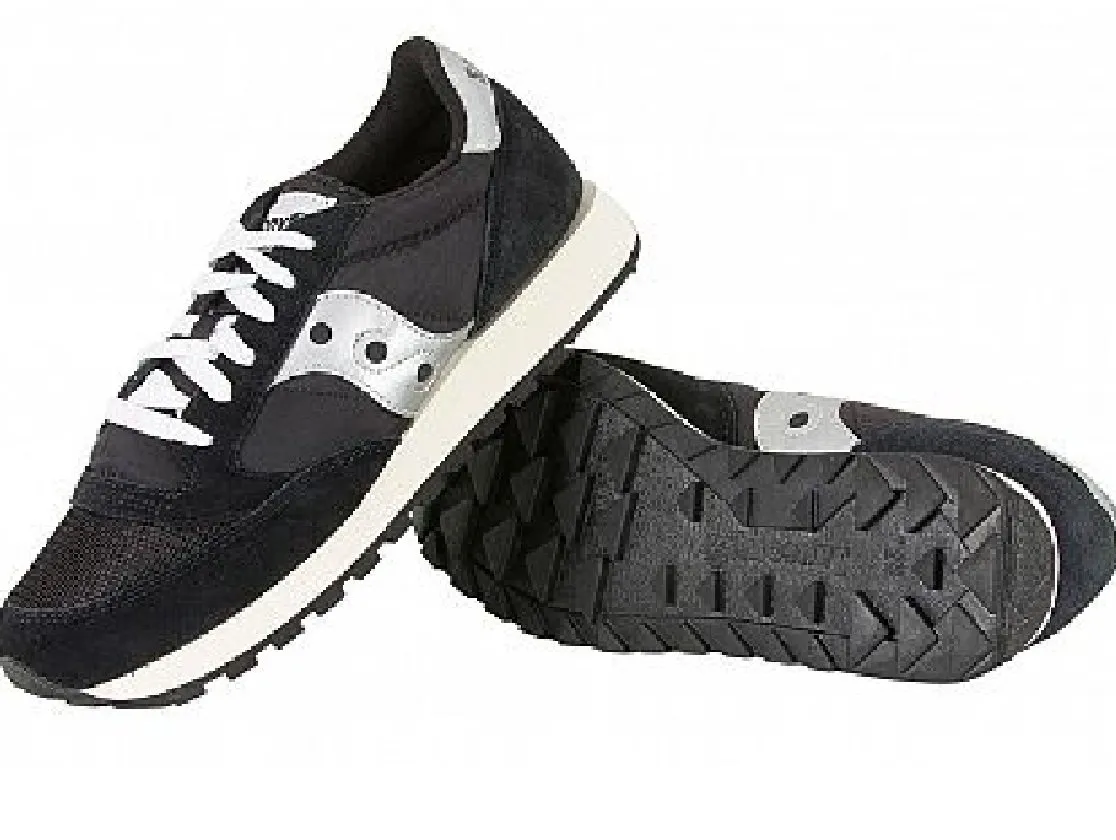 Saucony Jazz Original Vintage Sneaker Uomo, Black Silver White, 40 EU - immagine 5