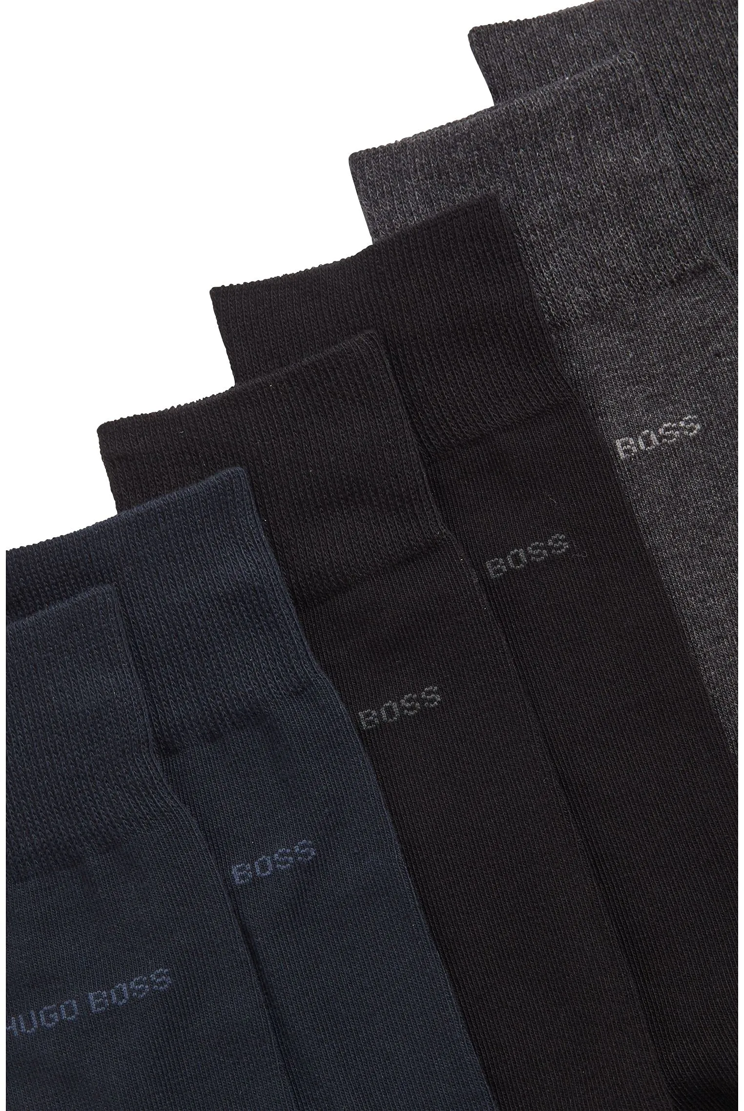BOSS Calze Uomo, Multicolore, 39-42 (Pacco da 3) - immagine 2