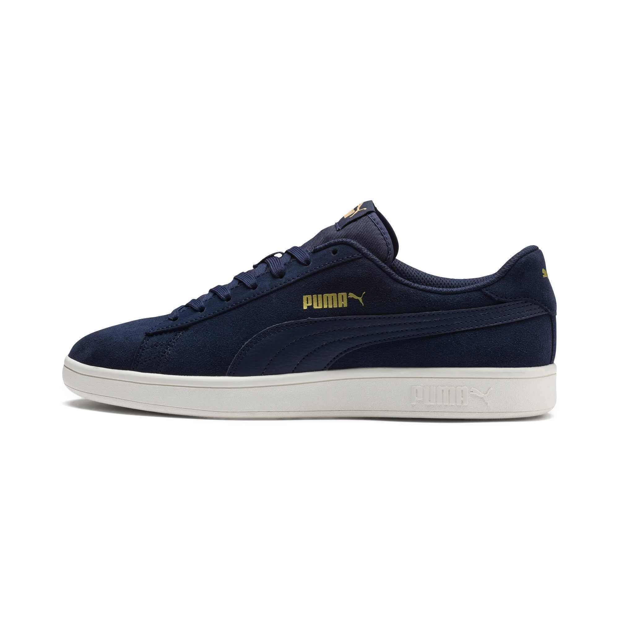 PUMA Smash V2 Unisex, Blu Peacoat Puma Team Gold Whisper White, 37 EU - immagine 1