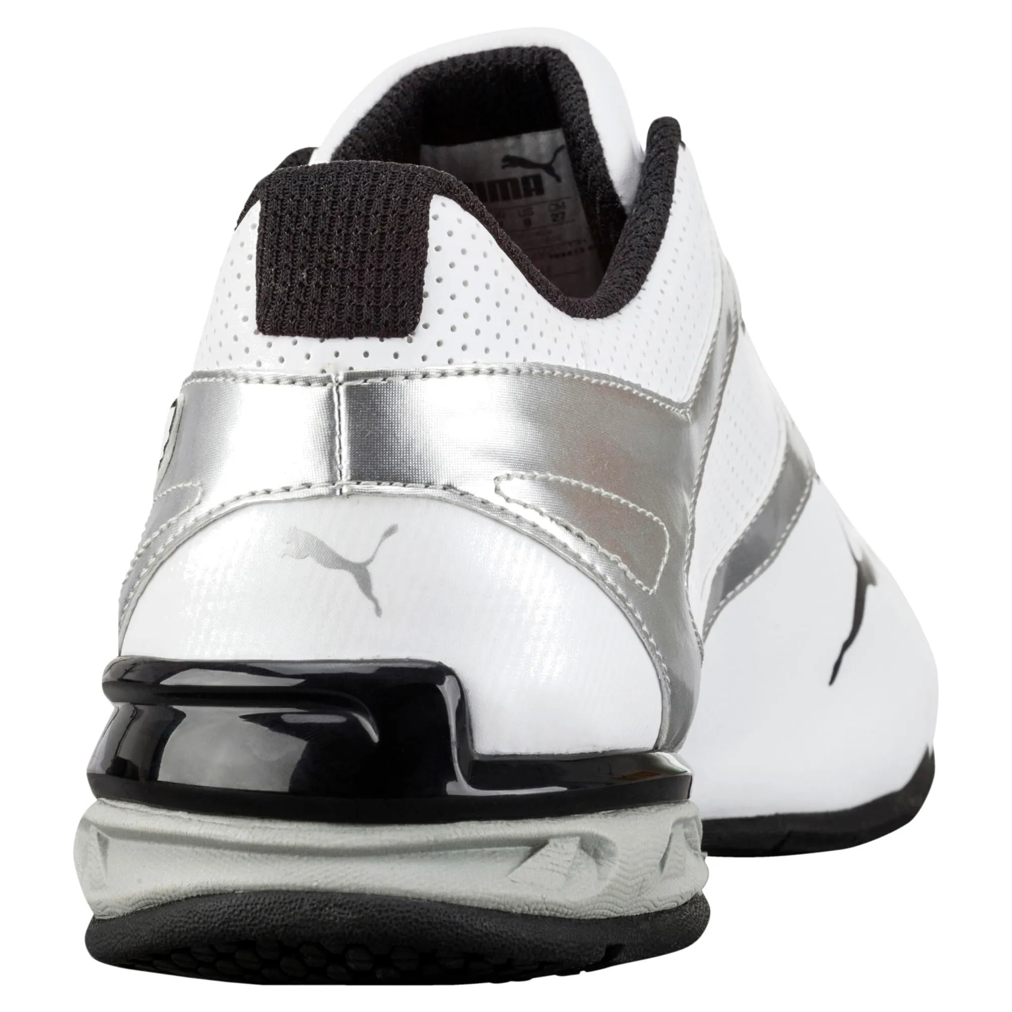 Puma Tazon 6 Cross Trainer Sneaker, Puma Bianco-Argento-Nero, 42 EU - immagine 3