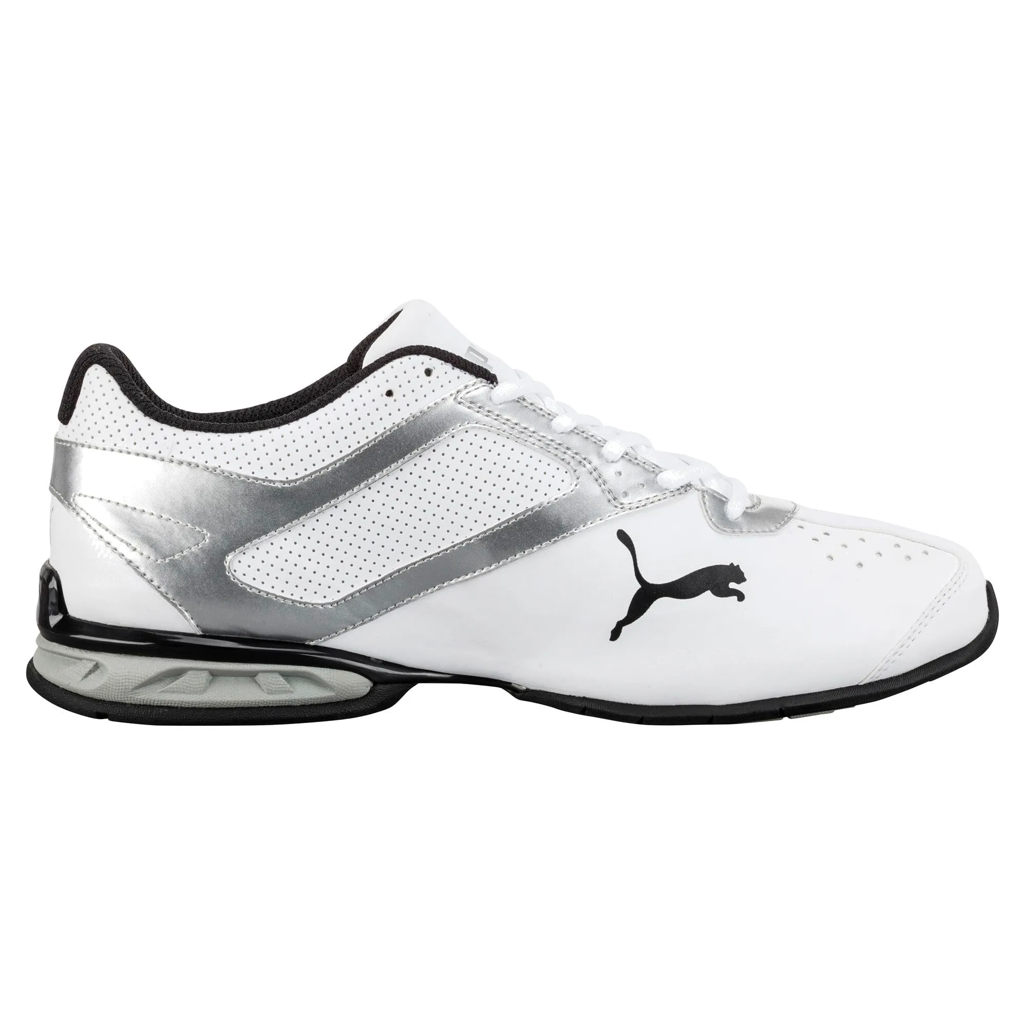 Puma Tazon 6 Cross Trainer Sneaker, Puma Bianco-Argento-Nero, 42 EU - immagine 5
