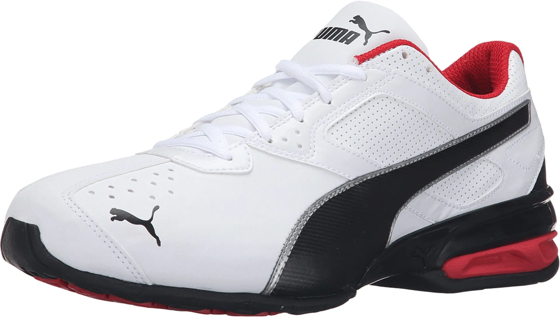 Puma Tazon 6 FM Running Shoes, White Black, 44 EU - immagine 1
