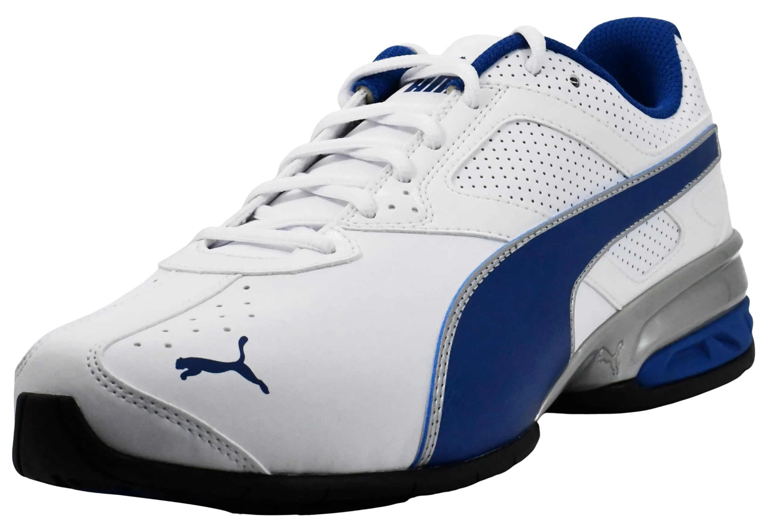 PUMA Tazon 6 Cross Trainer, Bianco/Blu/Argento, 47 EU - immagine 1
