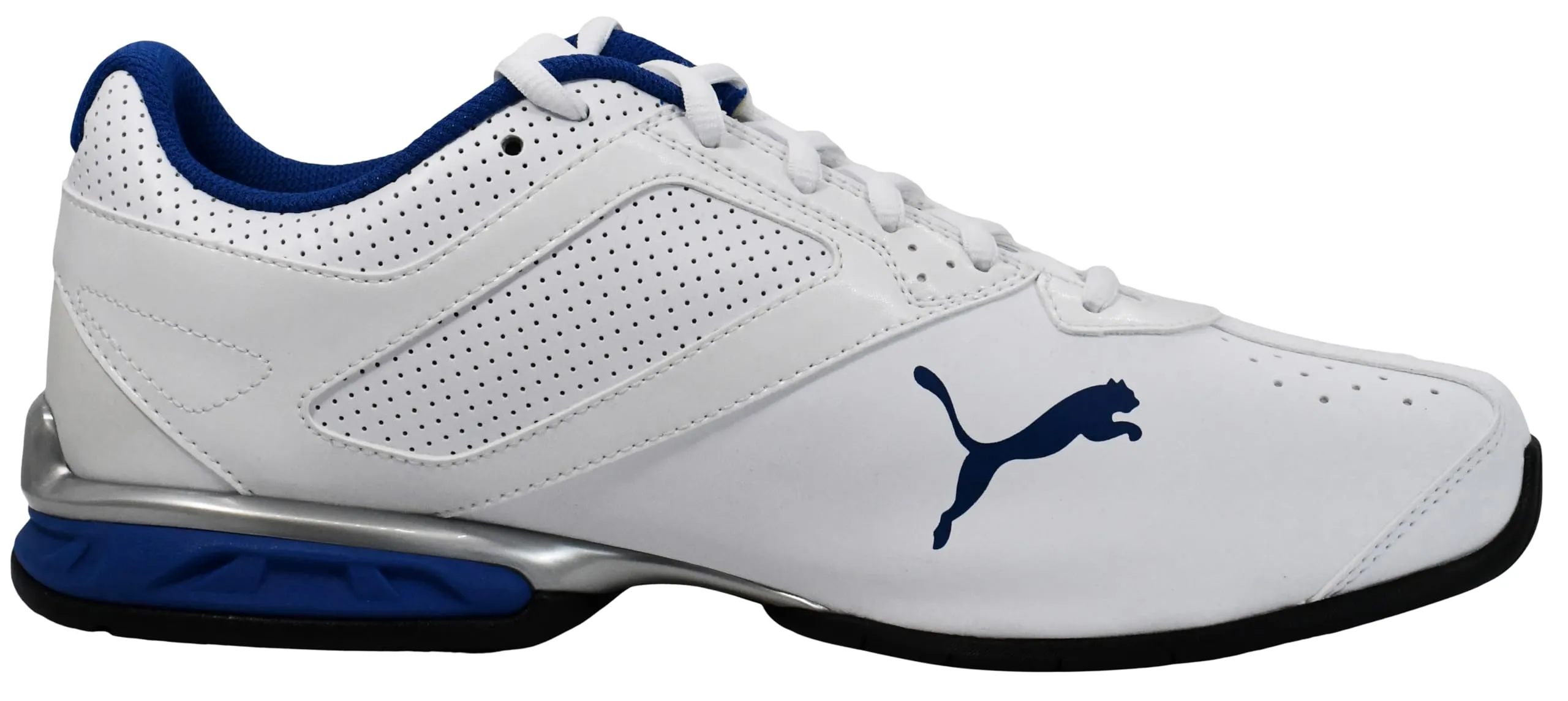PUMA Tazon 6 Cross Trainer, Bianco/Blu/Argento, 47 EU - immagine 6