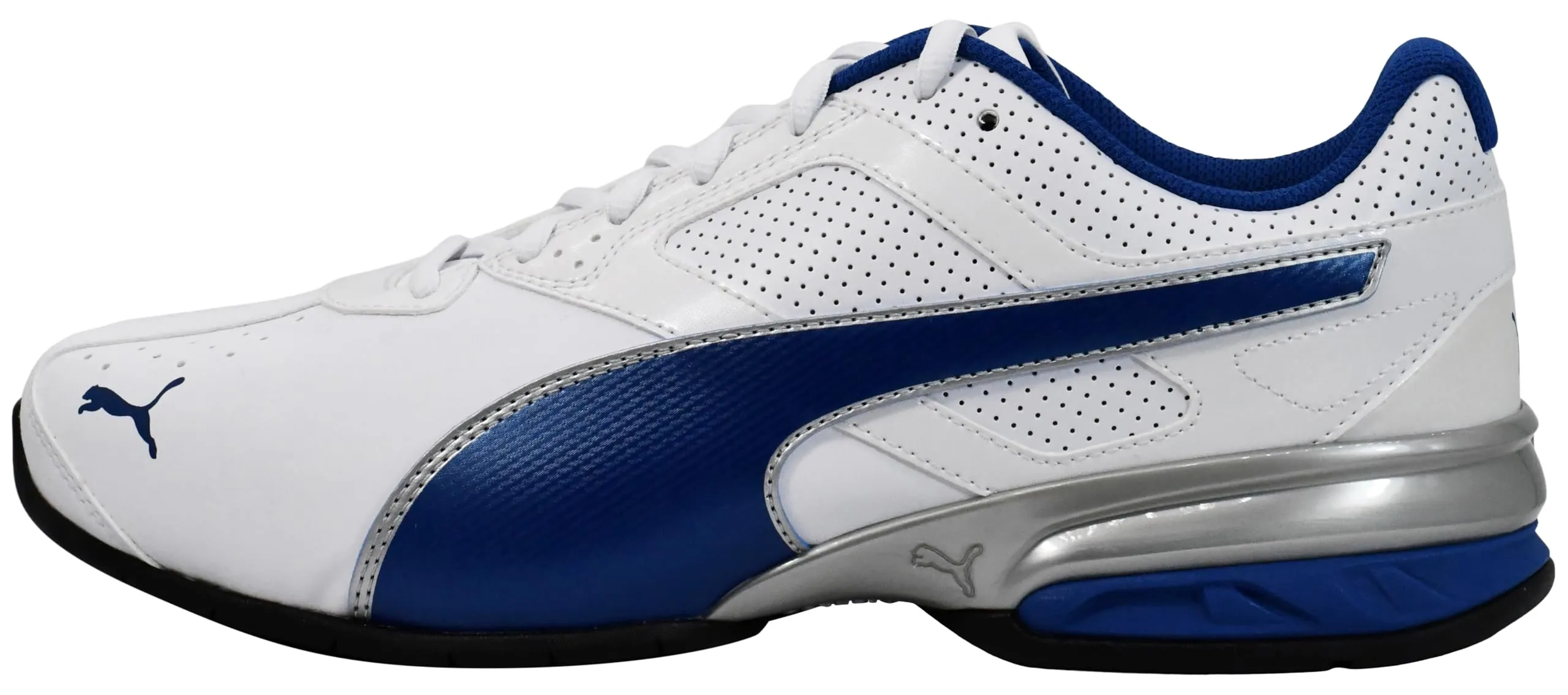 PUMA Tazon 6 Cross Trainer, Bianco/Blu/Argento, 47 EU - immagine 7