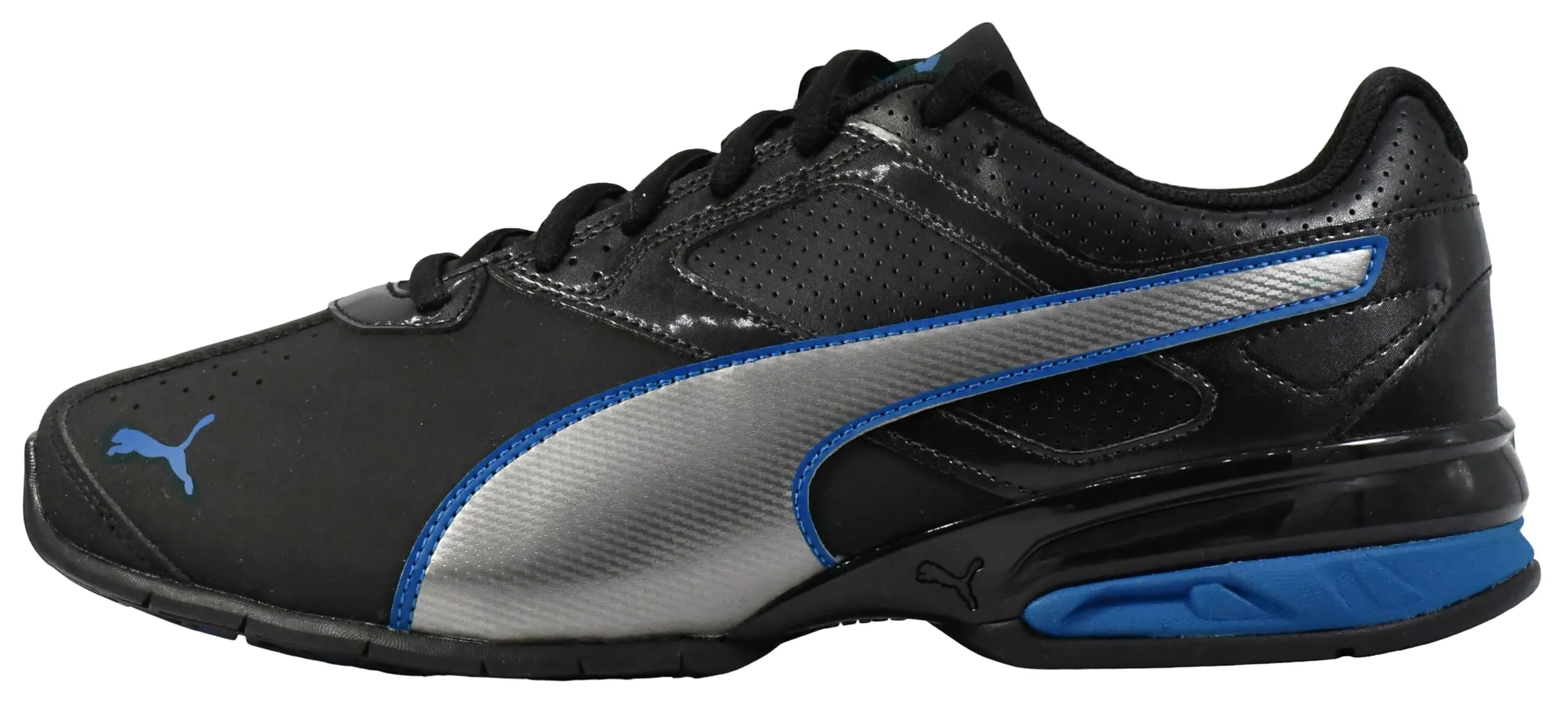 Puma Tazzone 6 Scarpe Sportive Uomo - Nero (Puma Black Puma Aged Silver True Blue) - immagine 7