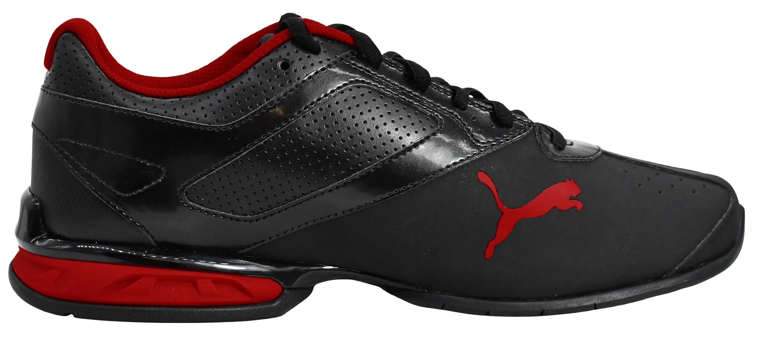 Puma Tazon 6 FM Running Shoes, Puma Nero Rosso Dalia, 45 EU - immagine 6