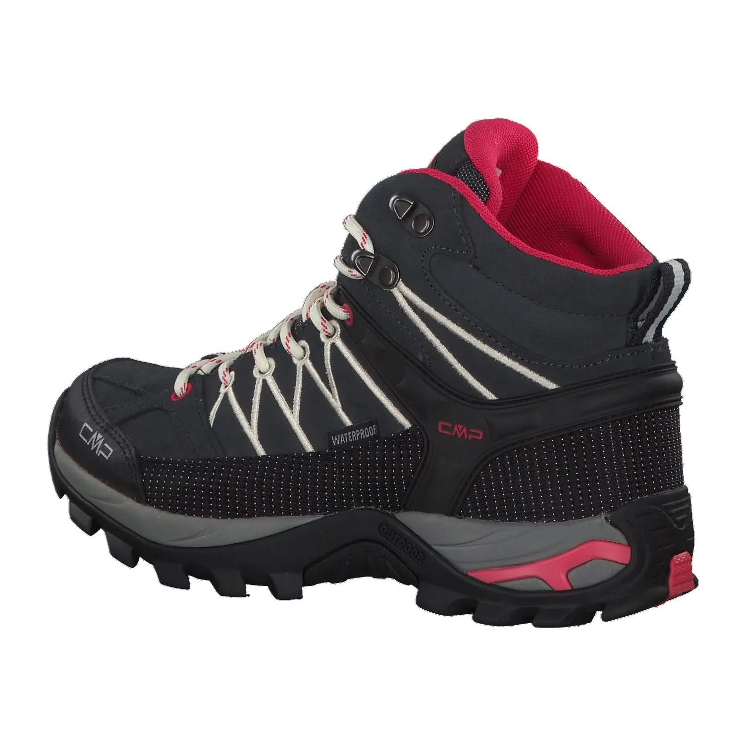 CMP Rigel Mid Wmn Trekking Shoes WP, Antracite Off White, 42 EU - immagine 3