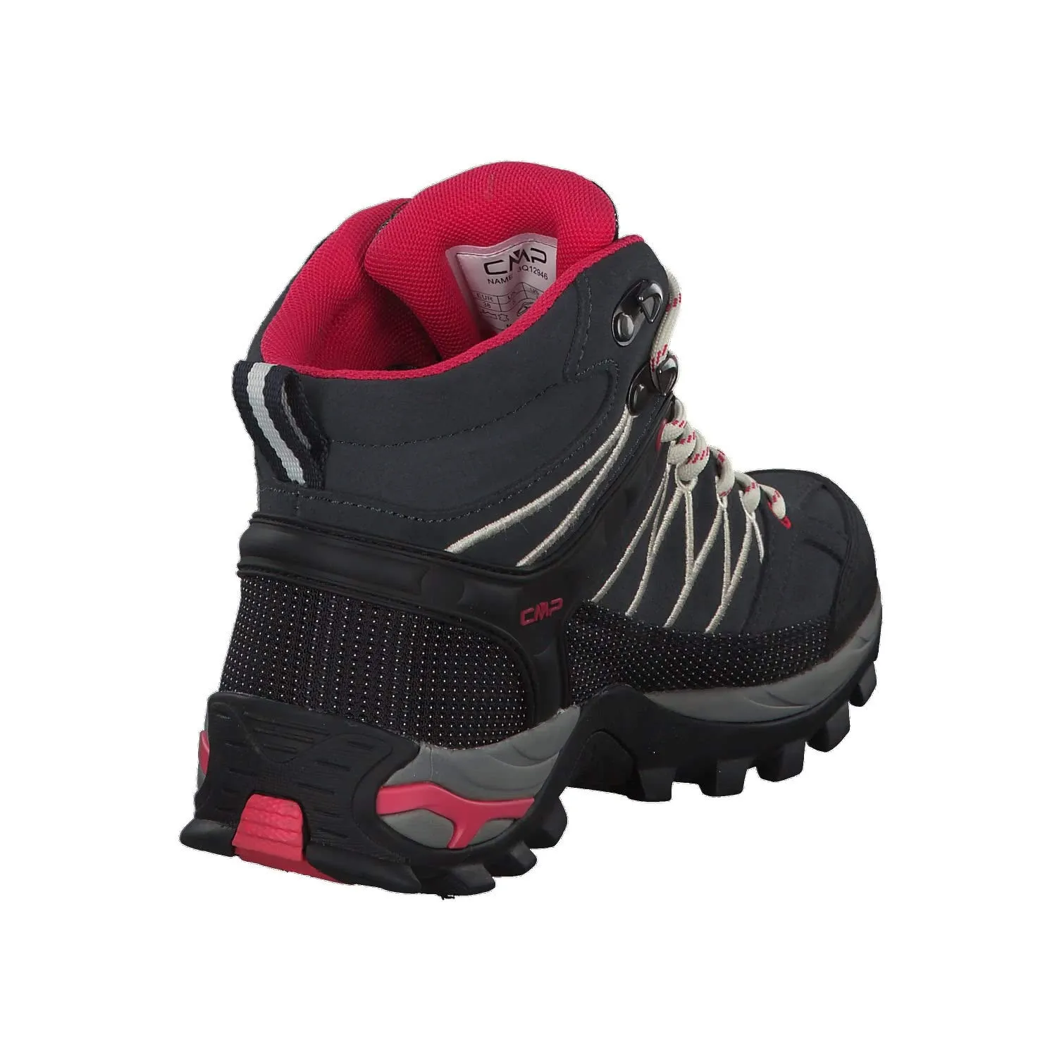 CMP Rigel Mid Wmn Trekking Shoes WP, Antracite Off White, 42 EU - immagine 6